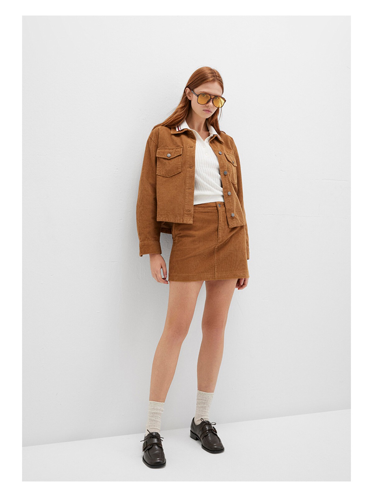 Mavi Kahverengi Kadife Etek 1310831-91393