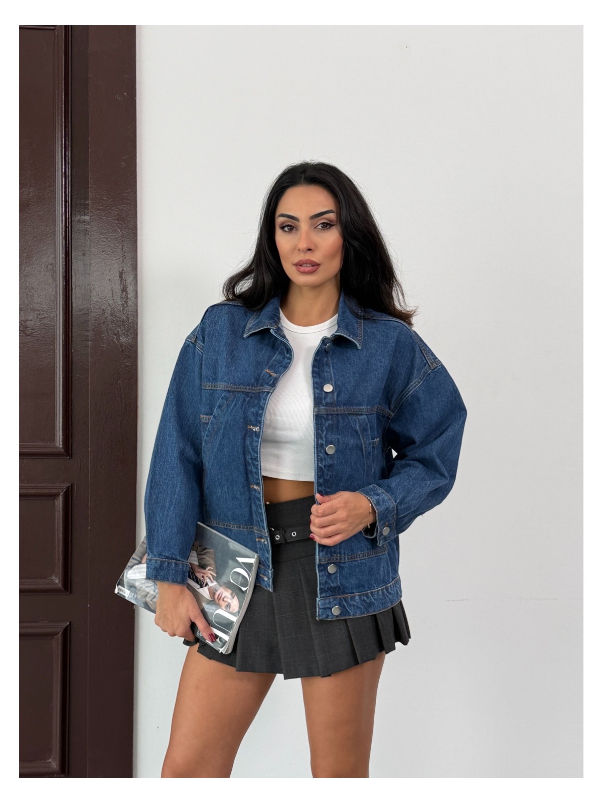 Noa Line Kadın Oversize Kot Ceket