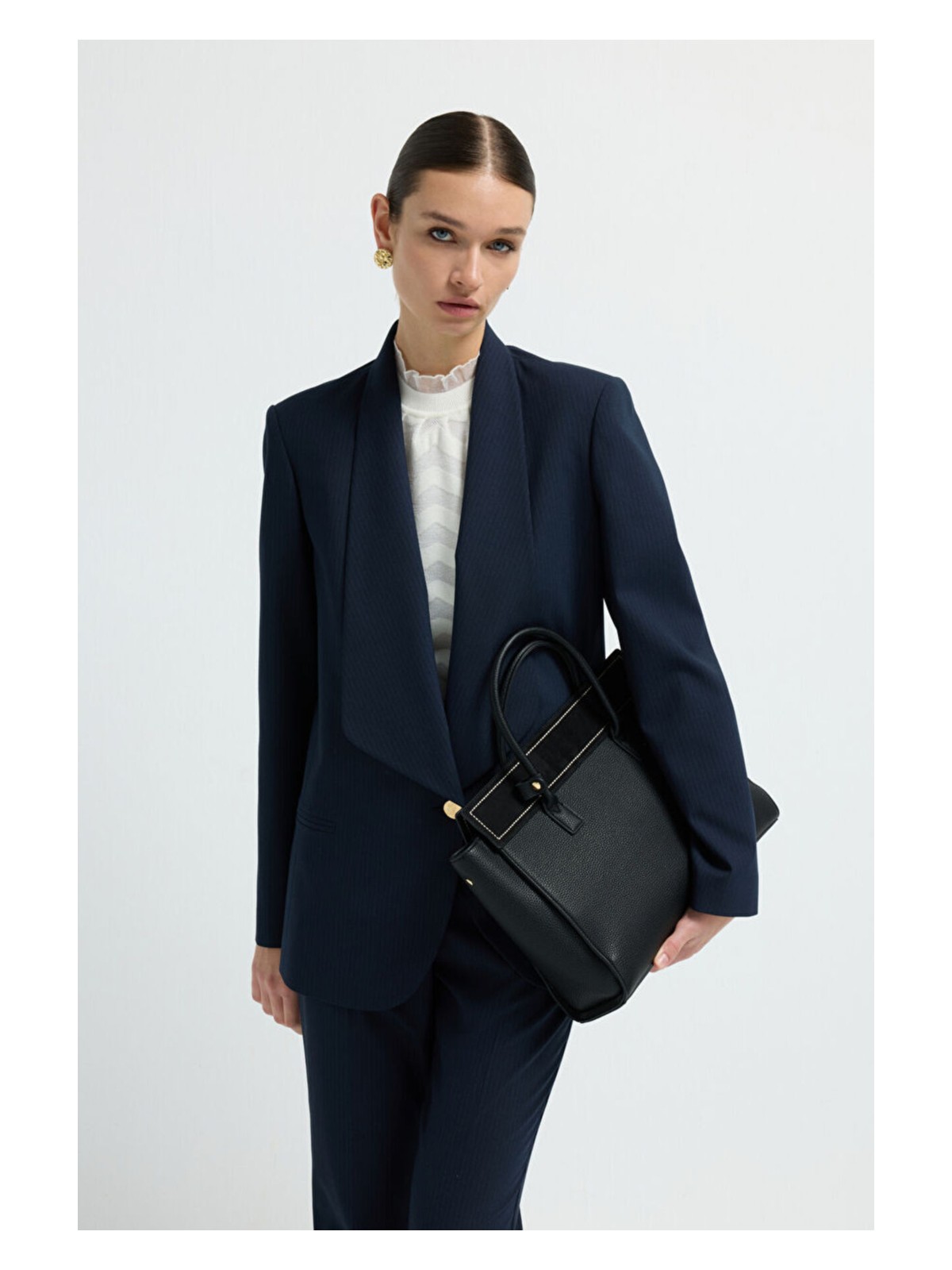 adL Adl Çizgili Ceket C.lacivert 11944248001