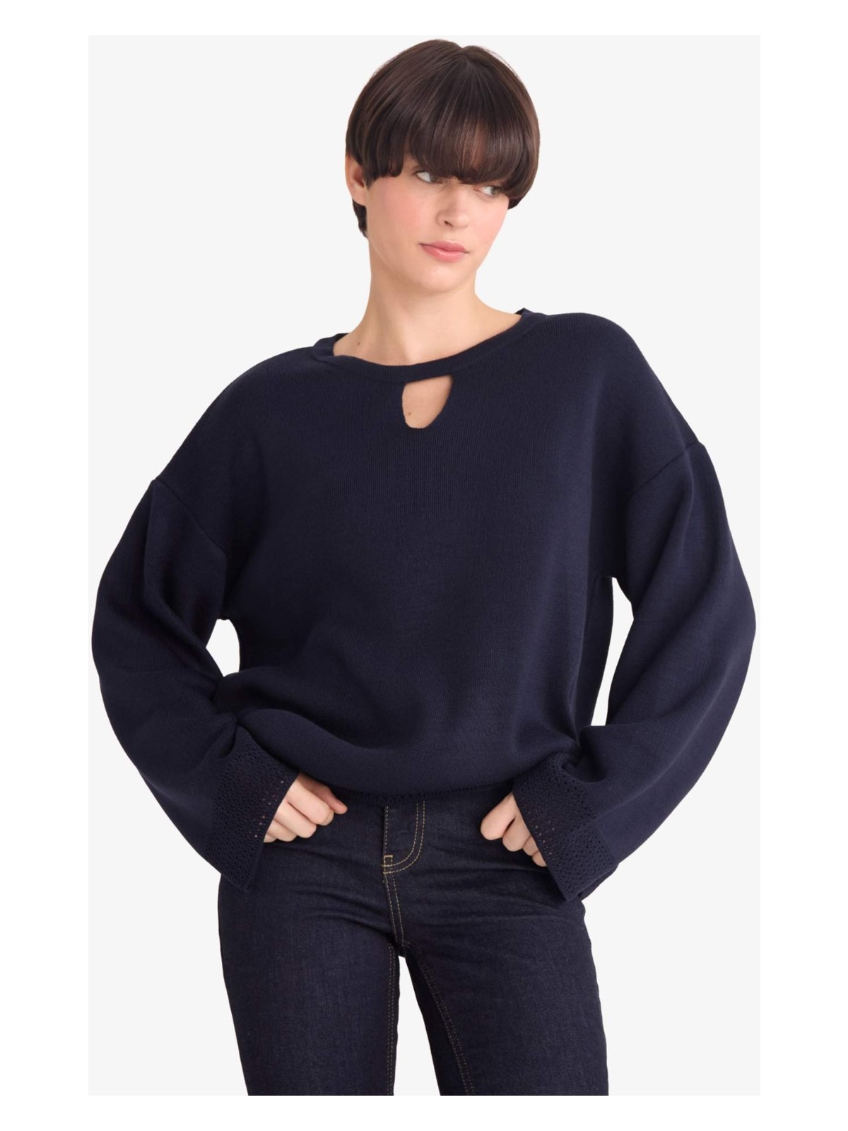 DeFacto Regular Fit Bisiklet Yaka Triko Kazak F4083AX25WN