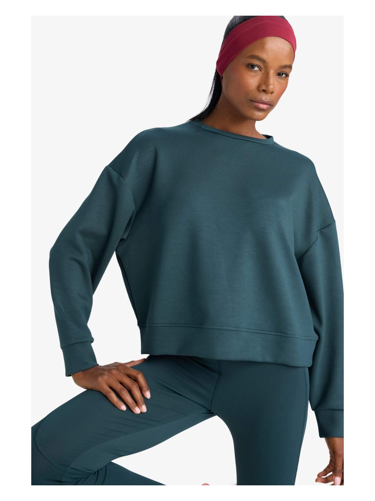 DeFacto Oversize Geniş Kalıp Bisiklet Yaka Modal Ultra Soft Sweatshirt E8954AX25AU