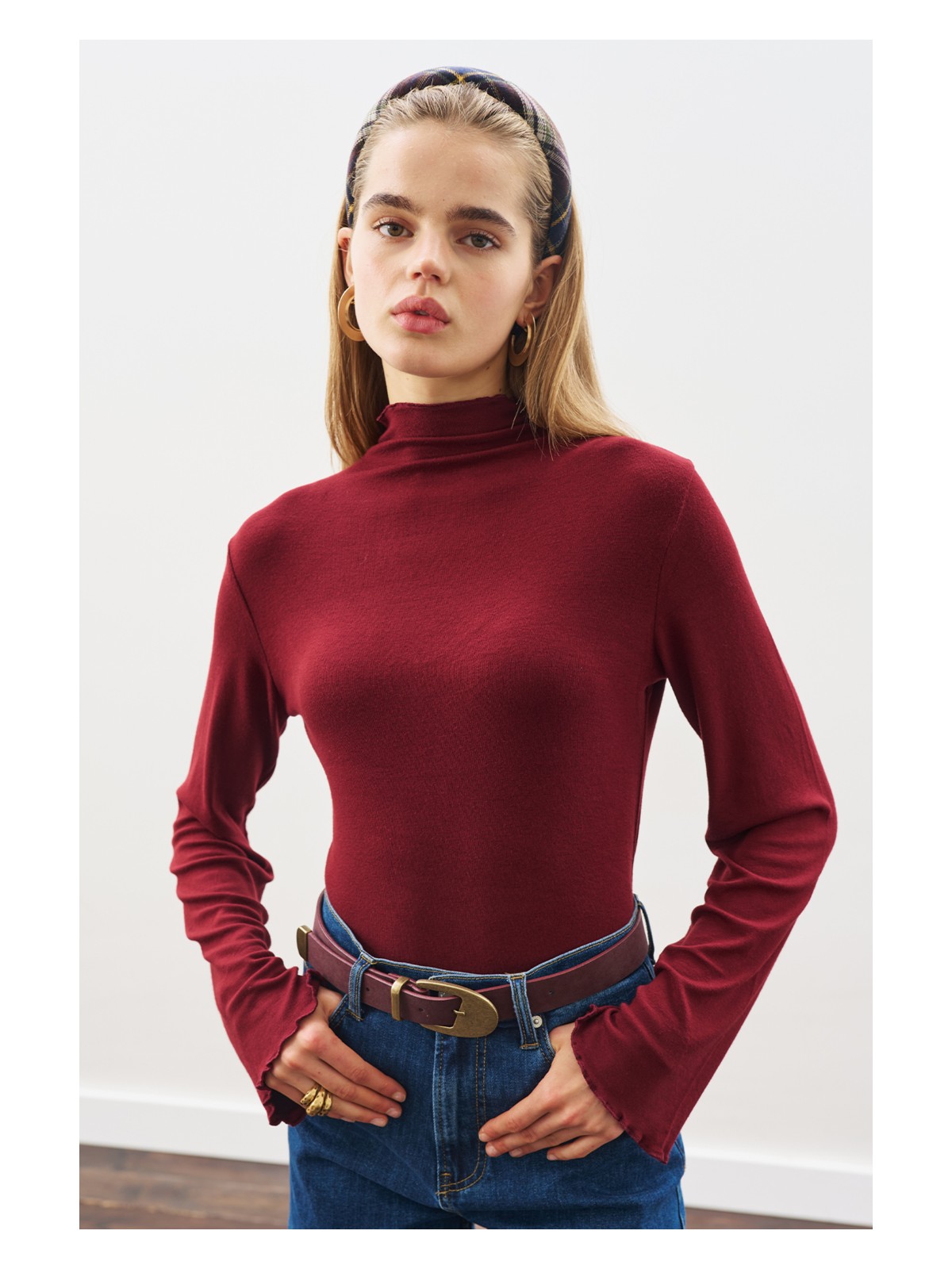 Manuka Balıkçı Yaka Bluz Siyah - Görsel 7