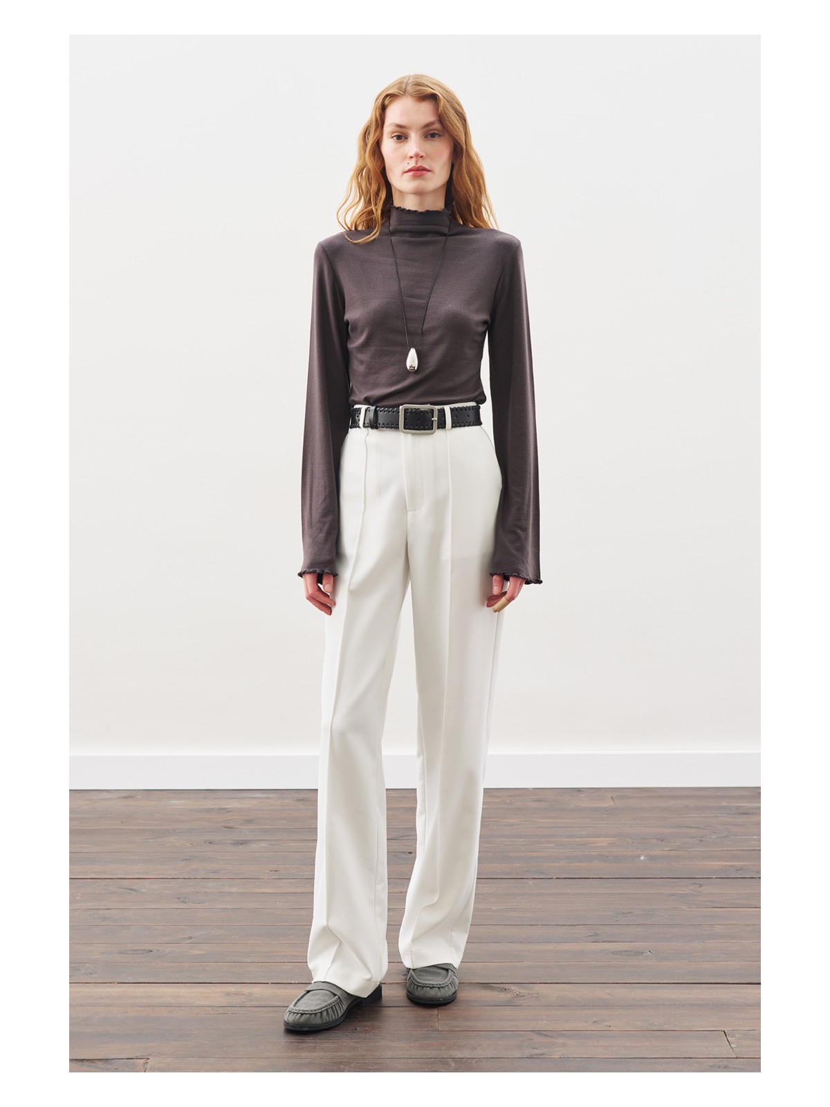 Manuka Balıkçı Yaka Bluz Siyah - Görsel 6