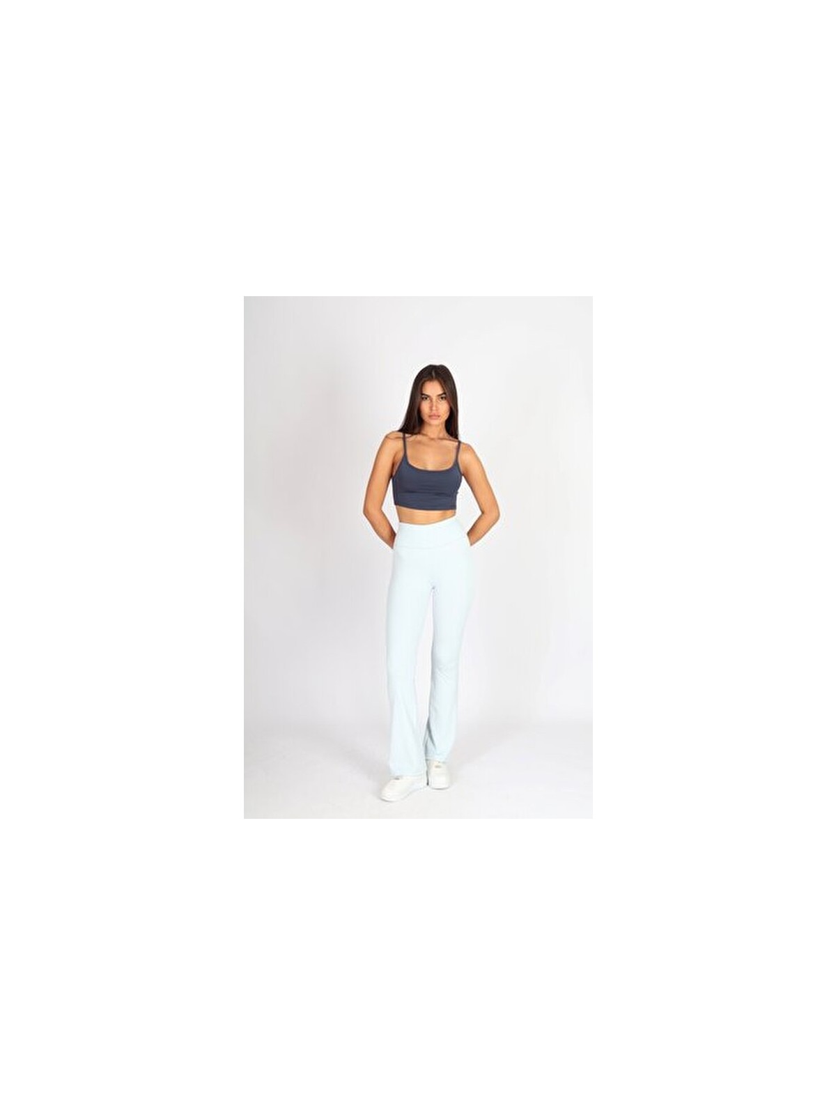 Softandbasic Ispanyol Paça Flare Yoga Tayt - Görsel 5