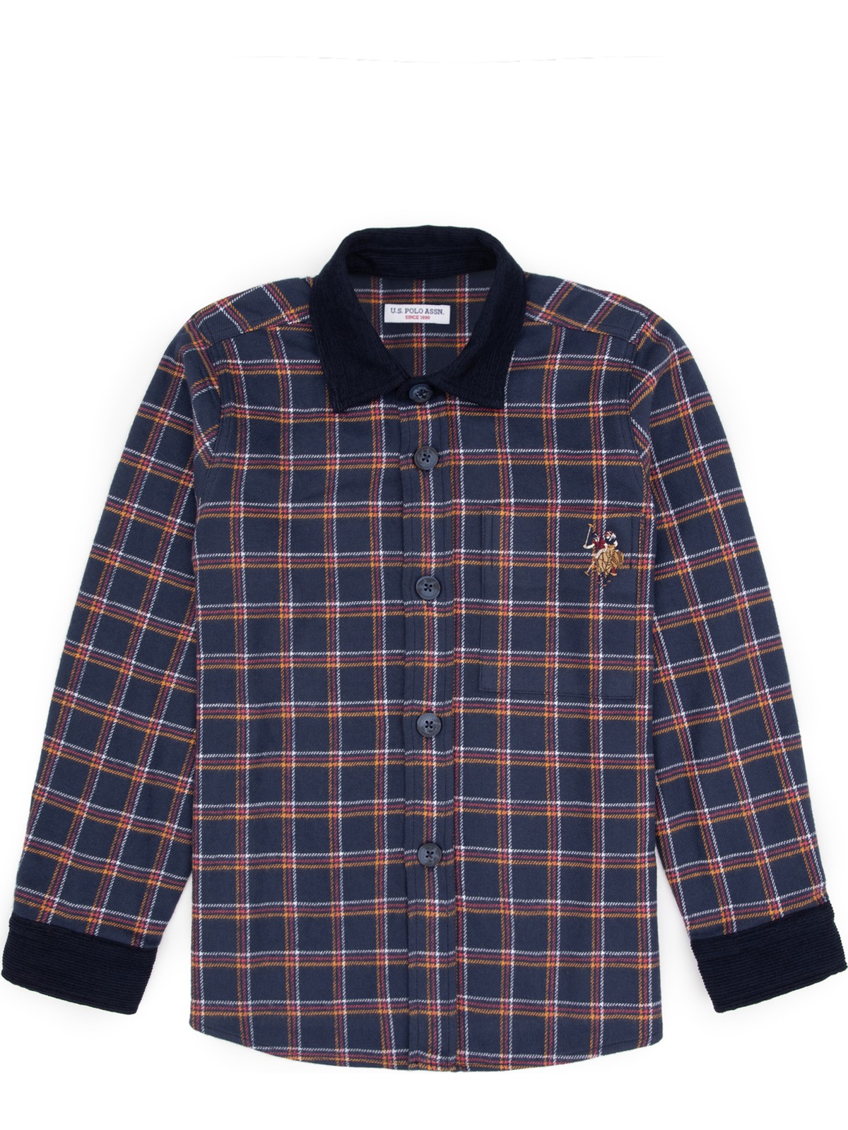 U.S. Polo Assn. U.s. Polo Assn. Erkek Çocuk Indigo Gömlek Desenli 50316674-VR028 - Görsel 4