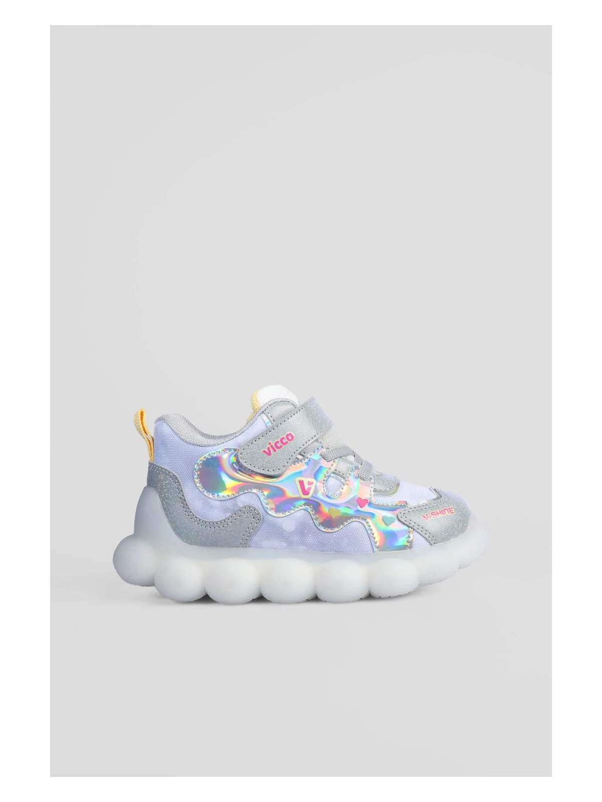 Vicco Sonya Işıklı Kız Bebek Gri Spor Ayakkabı