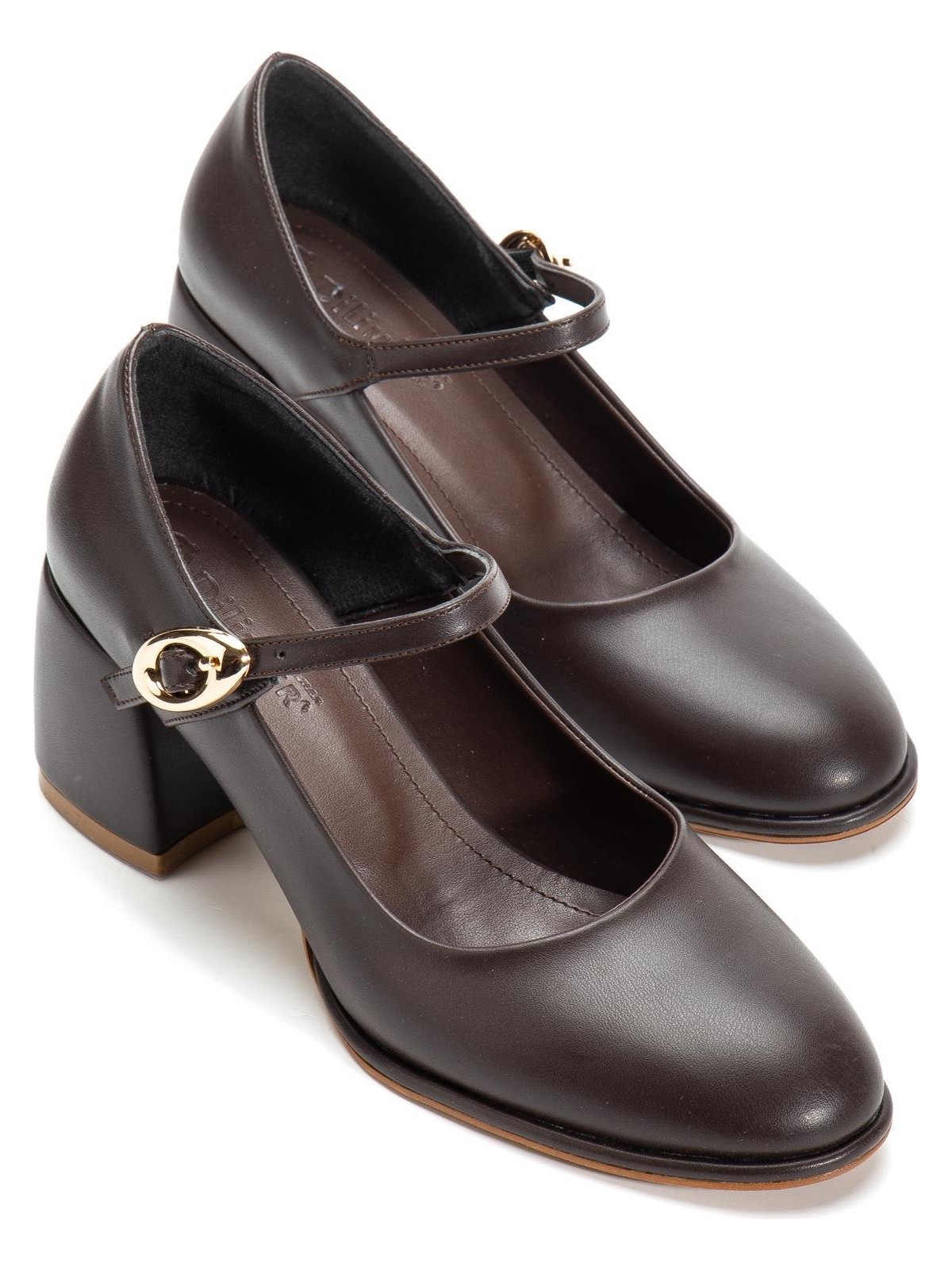 Dilimler Ayakkabı Siyah Kadın Kalın Topuklu Ayakkabı Baretli Vardola Kalın Tokalı - Görsel 3