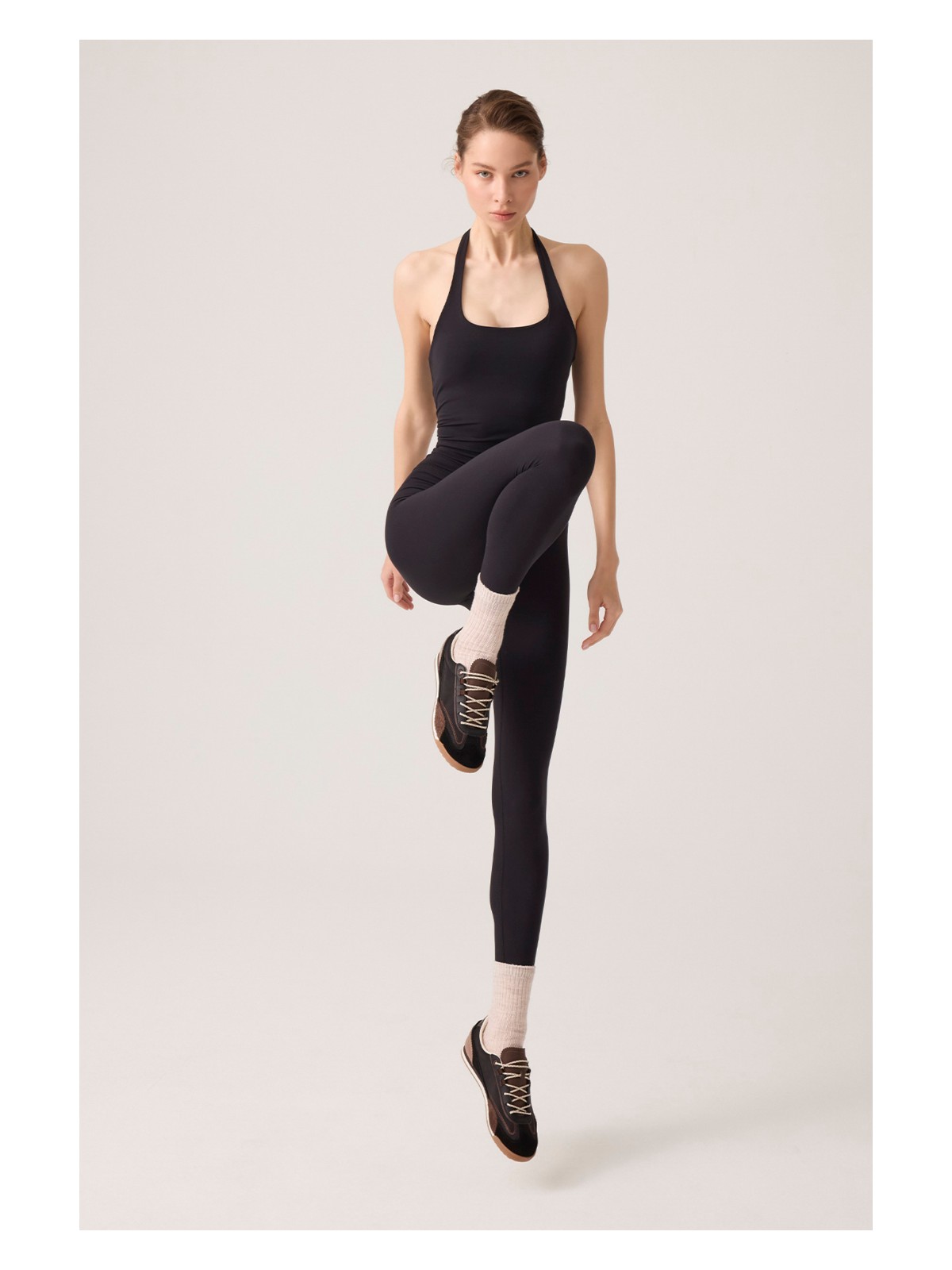 Los Ojos x Ece Bordo Halter Yaka Top Halter Tank - Görsel 3