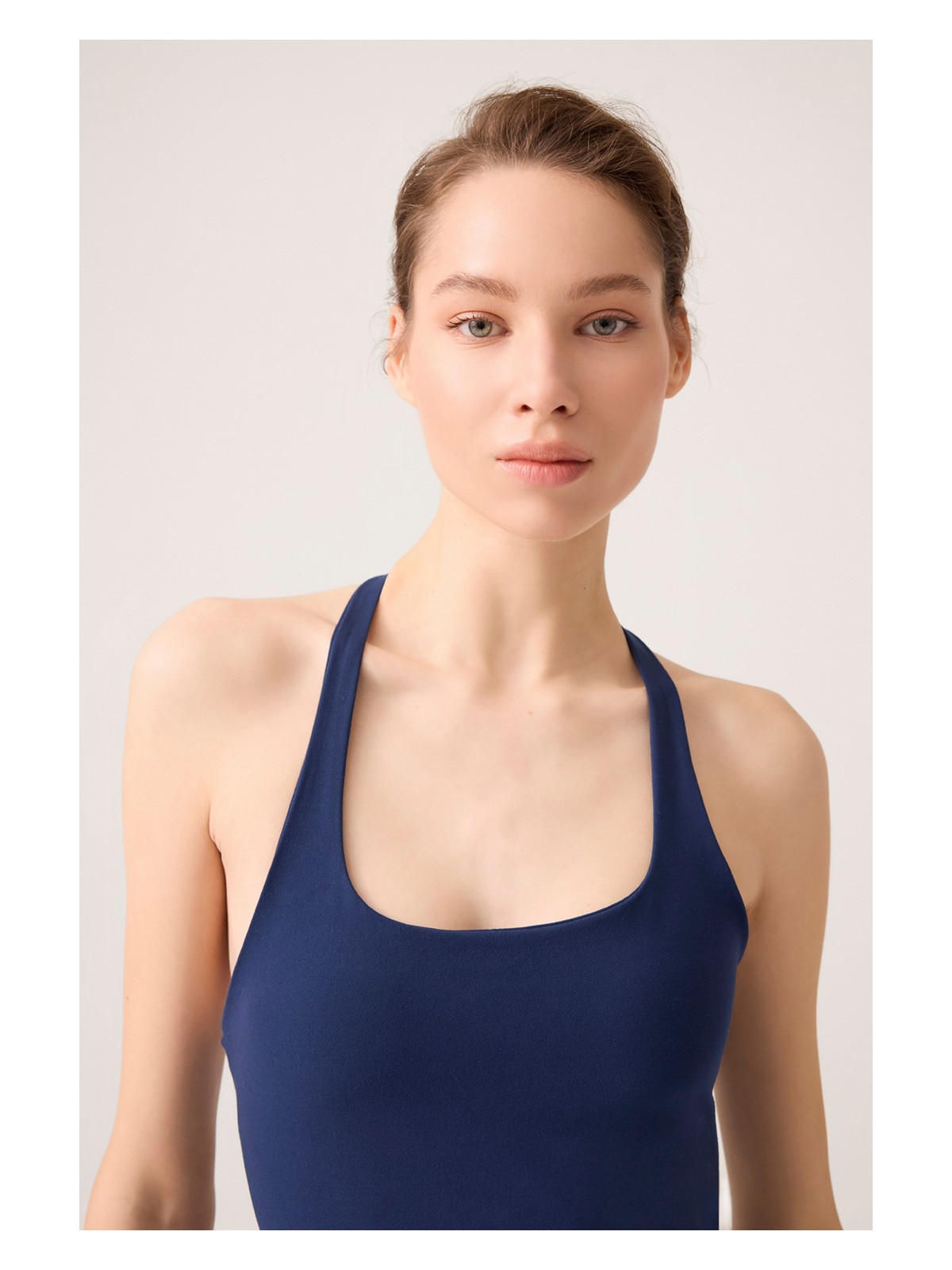 Los Ojos x Ece Bordo Halter Yaka Top Halter Tank - Görsel 5