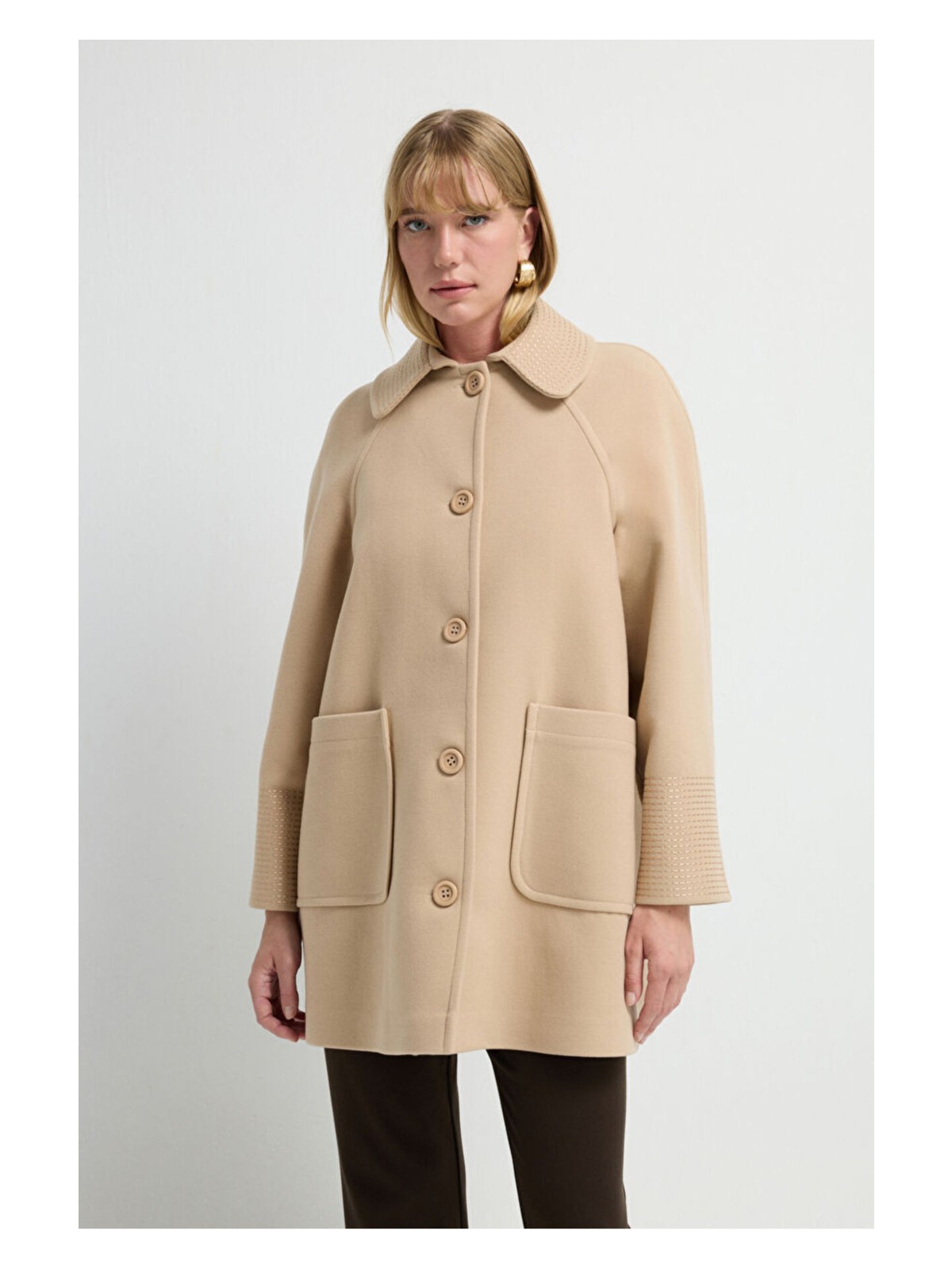 adL Adl Nakış Detaylı Kaban Camel 13645557000