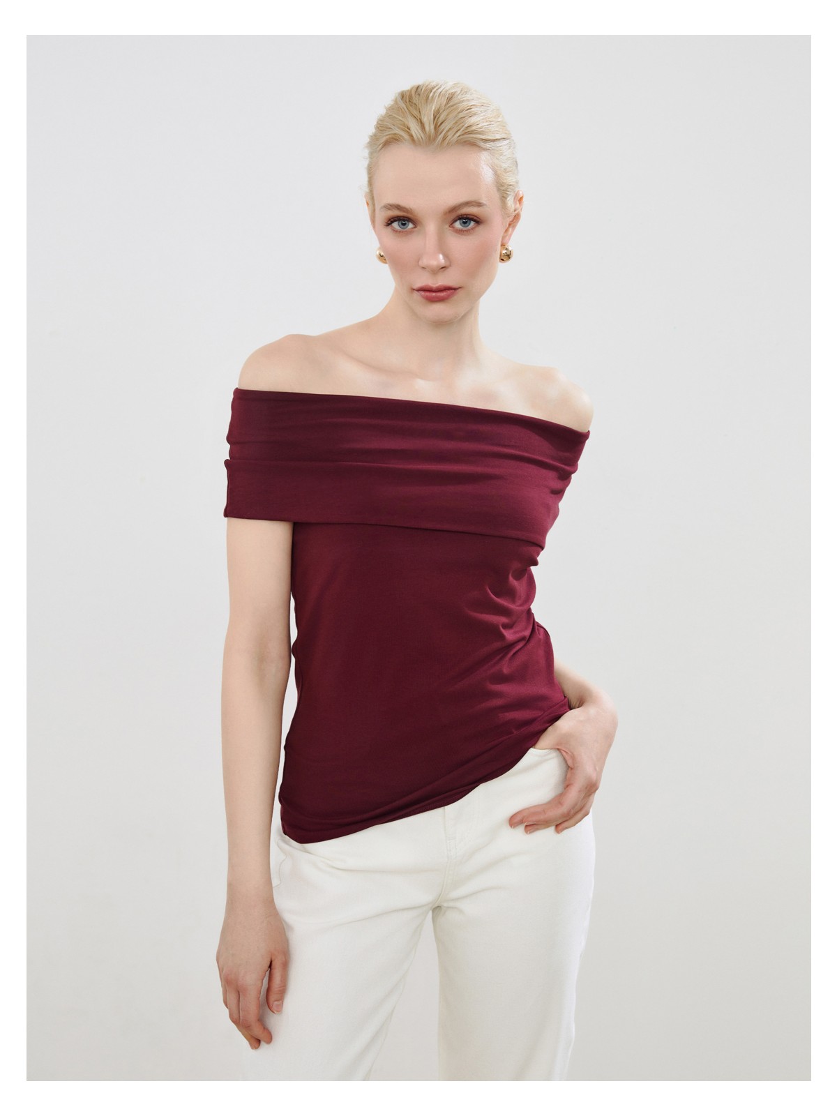 Soulife Kayık Yaka Bluz - Görsel 5