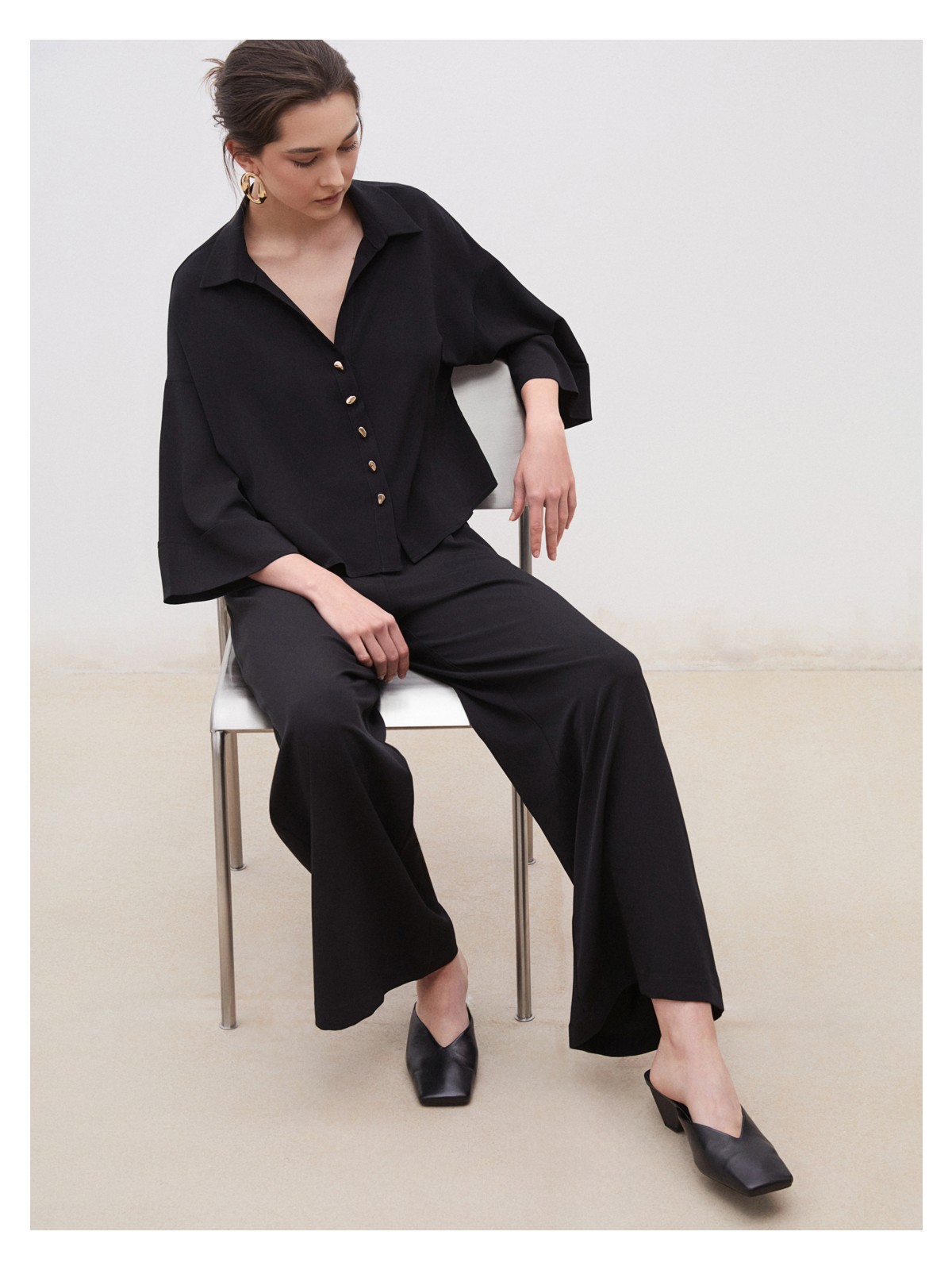 Soulife Crop Poplin Kadın Gömlek