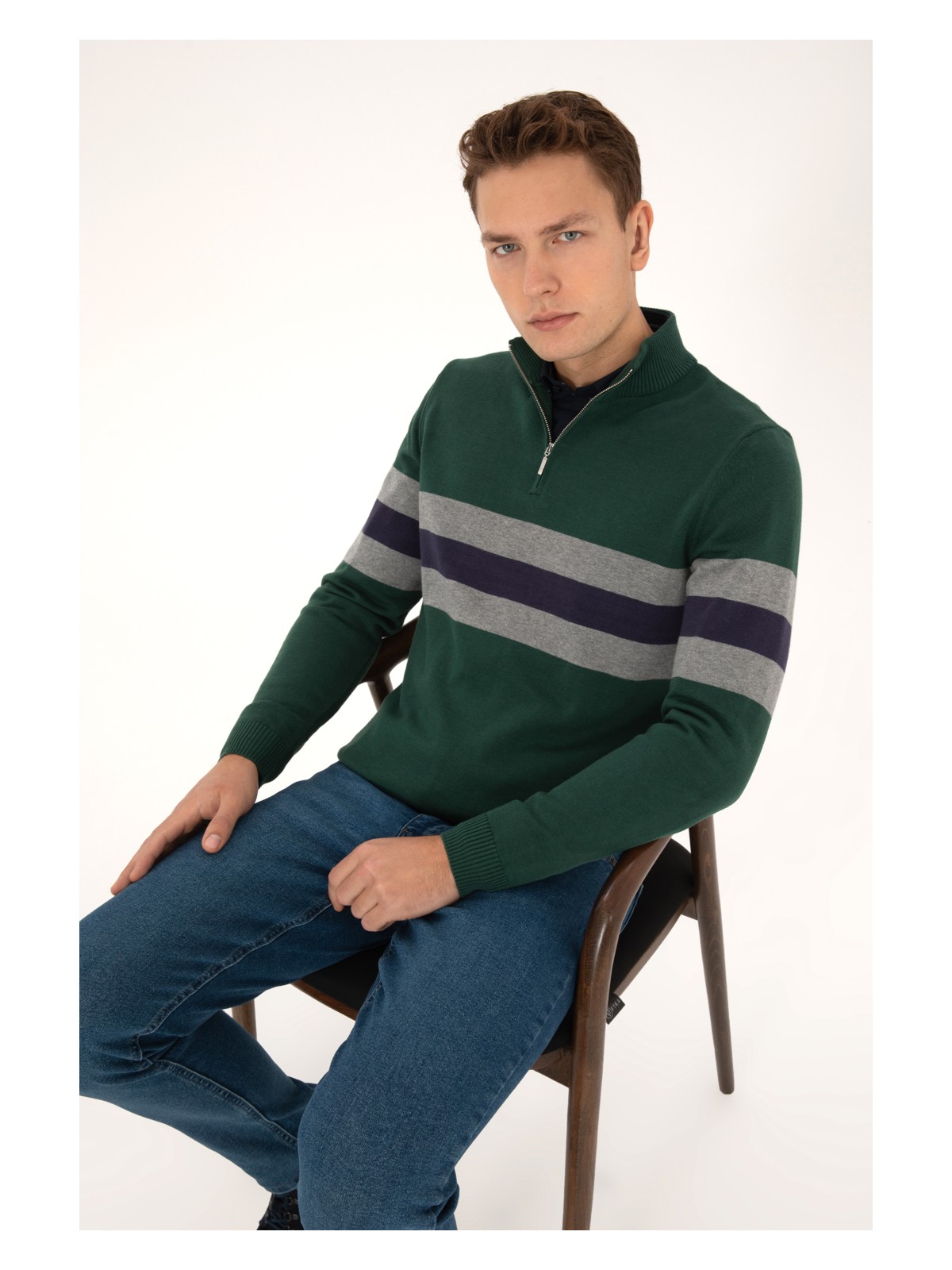 U.S. Polo Assn. U.s. Polo Assn. Erkek Lacivert Kazak /triko 50315034-VR033 - Görsel 4