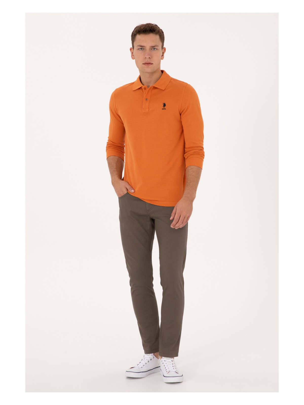 U.S. Polo Assn. U.s. Polo Assn. Erkek Lacivert Pantolon (Kanvas-Chino) 50316835-VR033 - Görsel 7