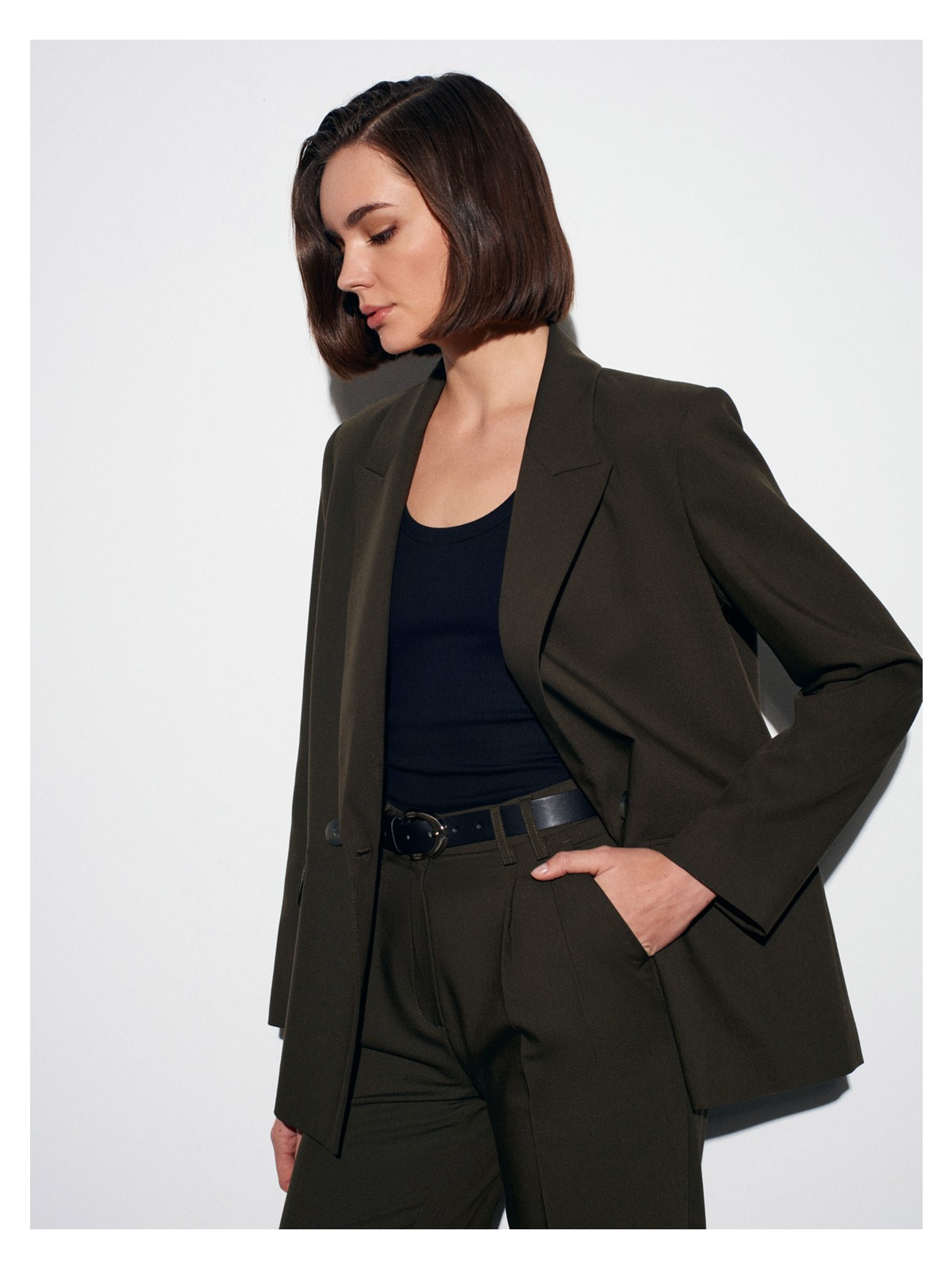 Dilvin 60767 Blazer Ceket-Acı Kahve - Görsel 9