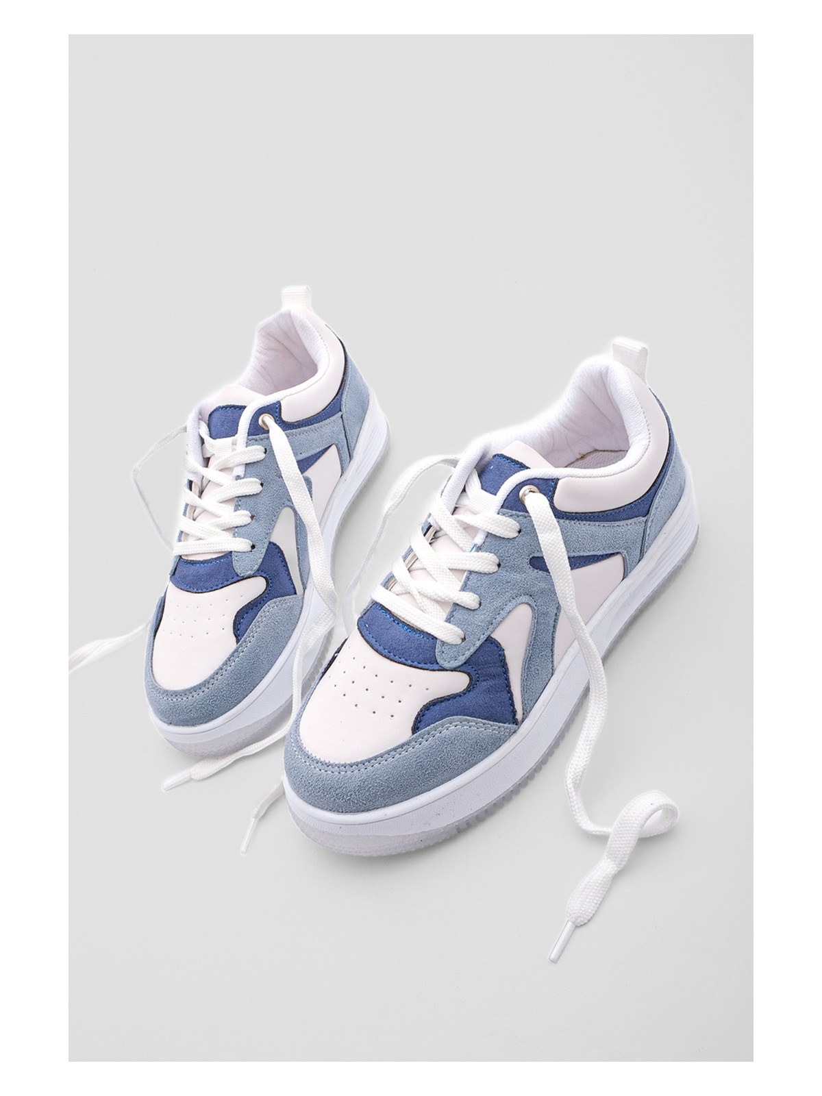 Marjin Kadın Sneaker Yüksek Taban Spor Ayakkabı Aryan Kahve - Görsel 3