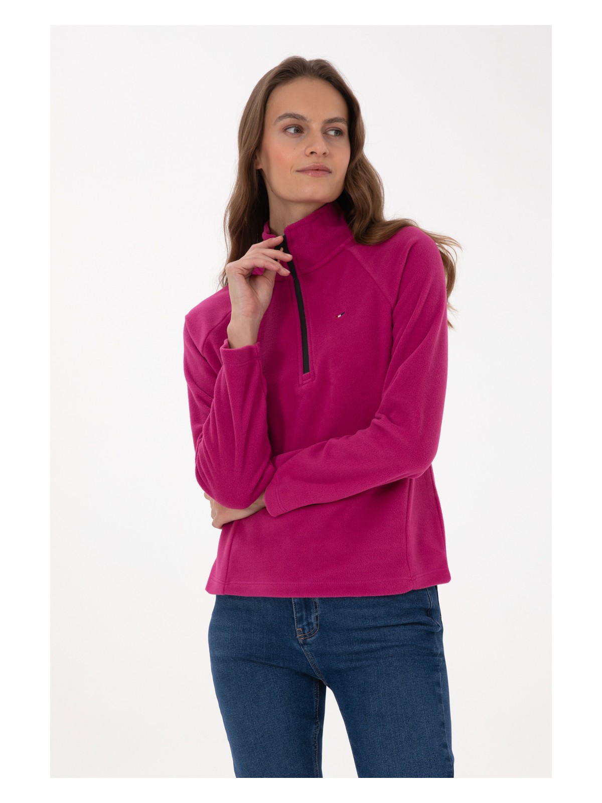 U.S. Polo Assn. U.s. Polo Assn. Kadın Koyu Yeşil Sweatshirt 50316714-VR079 - Görsel 4