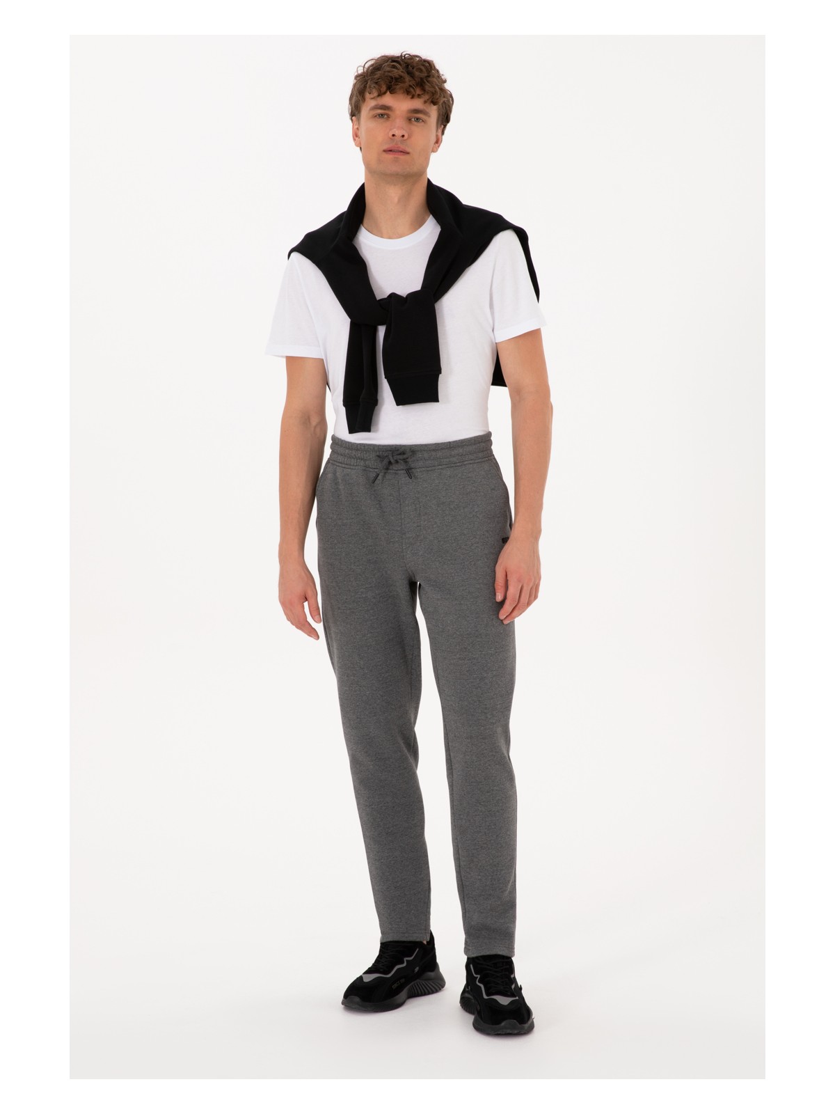 U.S. Polo Assn. Erkek Lacivert Şardonlu Eşofman Altı 50313761-VR033 - Görsel 5