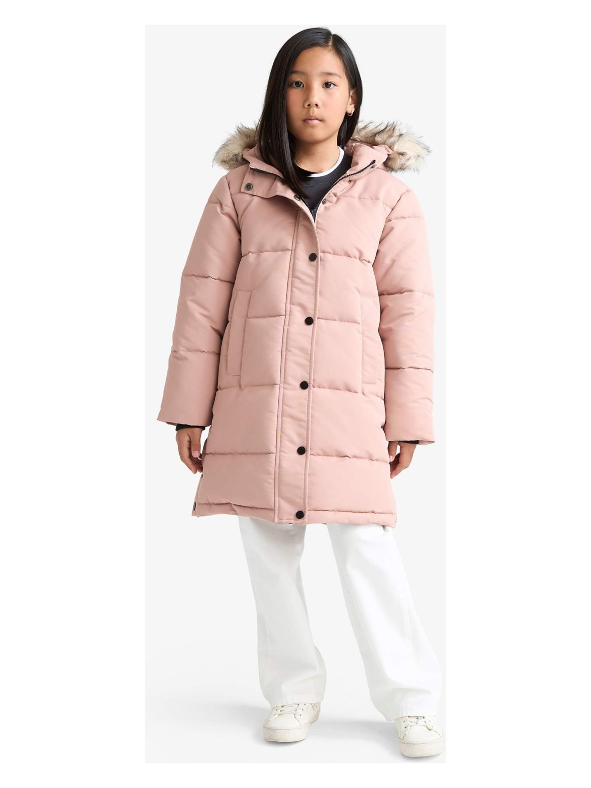 DeFacto Kapüşonlu Fermuarlı Parka Kız Çocuk C8755A825AU - Görsel 4