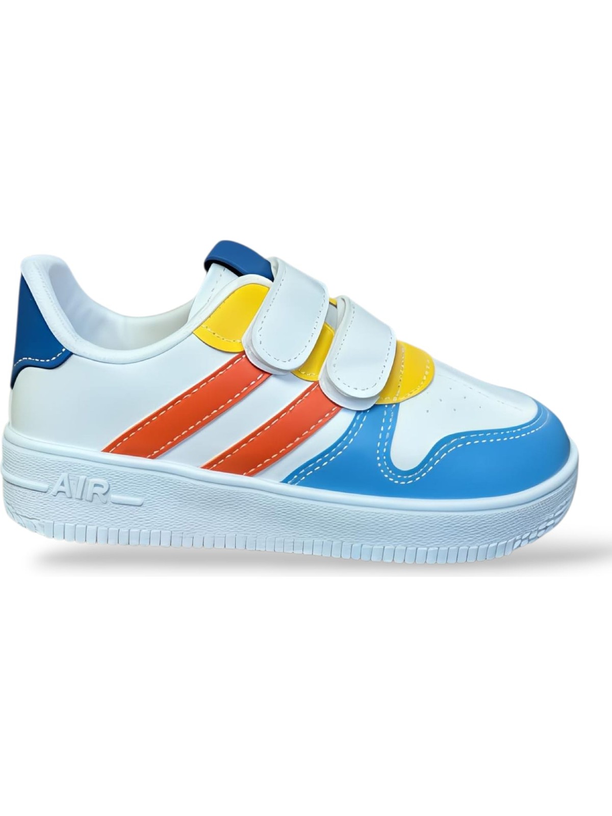 papucumun dünyası Günlük Bebek Çocuk Sneaker Cırt Cırt Bantlı Spor Ayakkabı Yürüyüş Ayakkabısı - Görsel 7