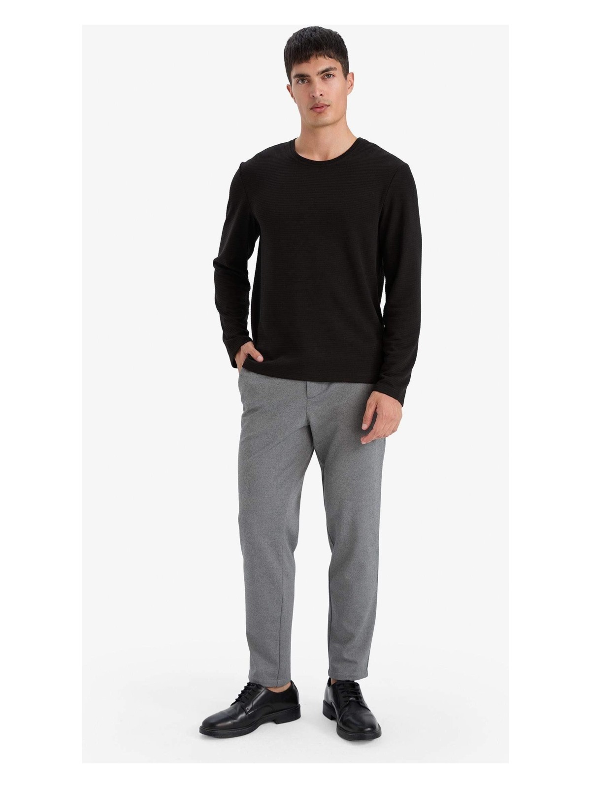DeFacto Slim Fit Bisiklet Yaka Sweatshirt G2605AX25AU