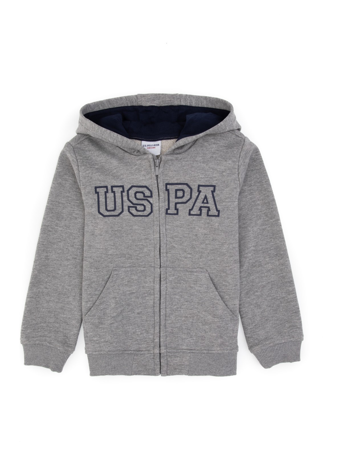 U.S. Polo Assn. Erkek Çocuk Bakır Örme Fermuarlı Kapüşonlu Hırka 50313844-VR182 - Görsel 5