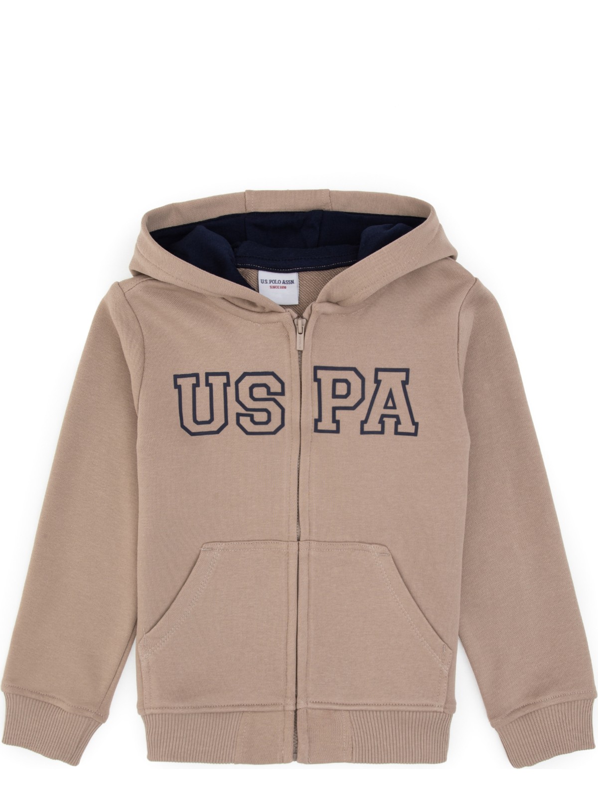 U.S. Polo Assn. Erkek Çocuk Bakır Örme Fermuarlı Kapüşonlu Hırka 50313844-VR182 - Görsel 7