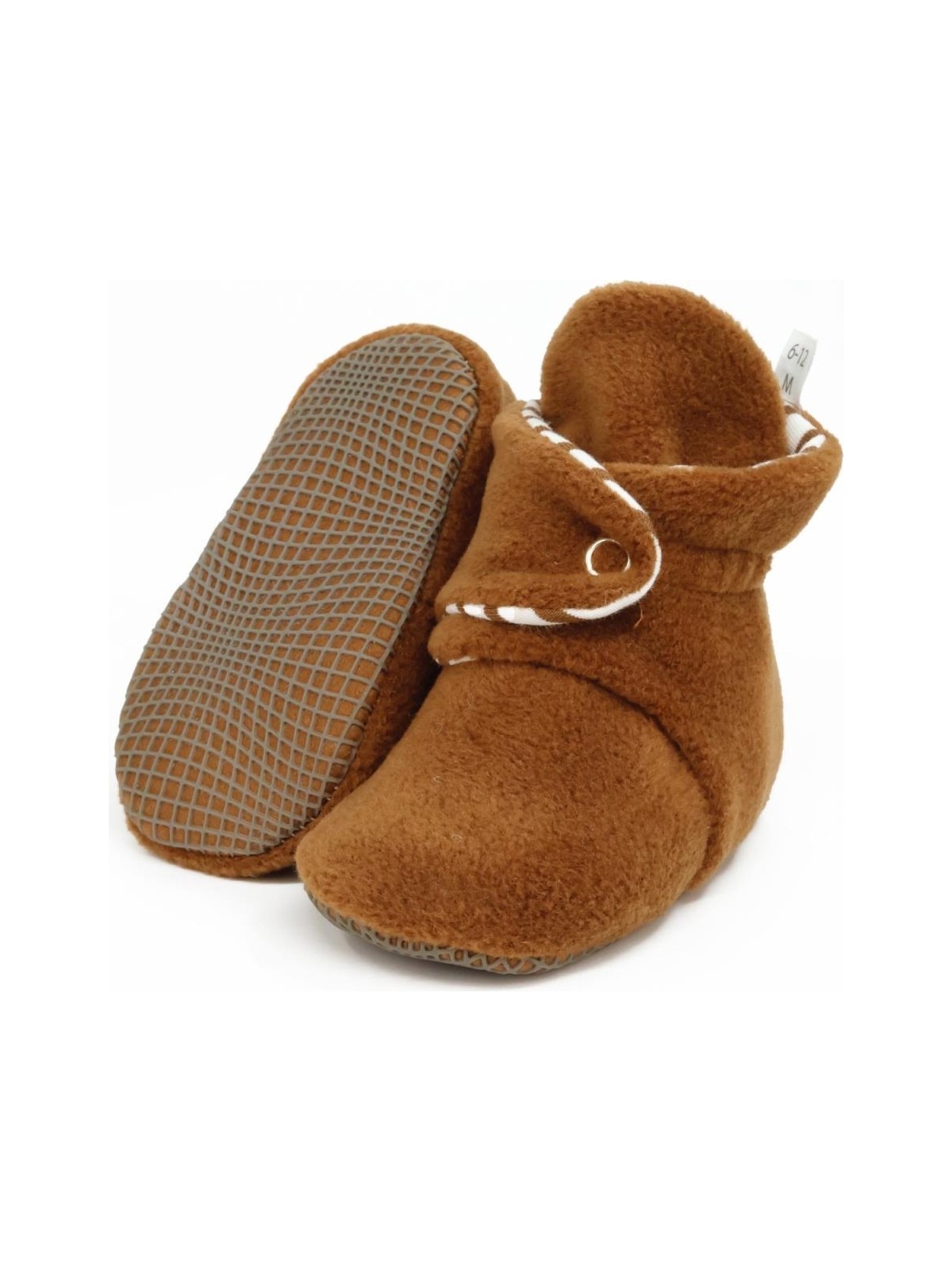 Ella Bonna Polar Bebek Pandufu, Kaydırmaz Taban, Organik Pamuk Astarlı, Ilk Adım Ev Patiği - Görsel 8