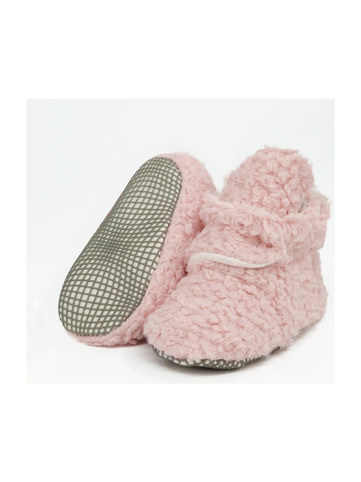 Ella Bonna Teddy Bebek Pandufu, Kaydırmaz Taban, Organik Pamuk Astar, Ev Kreş Ayakkabısı, Bej - Görsel 4