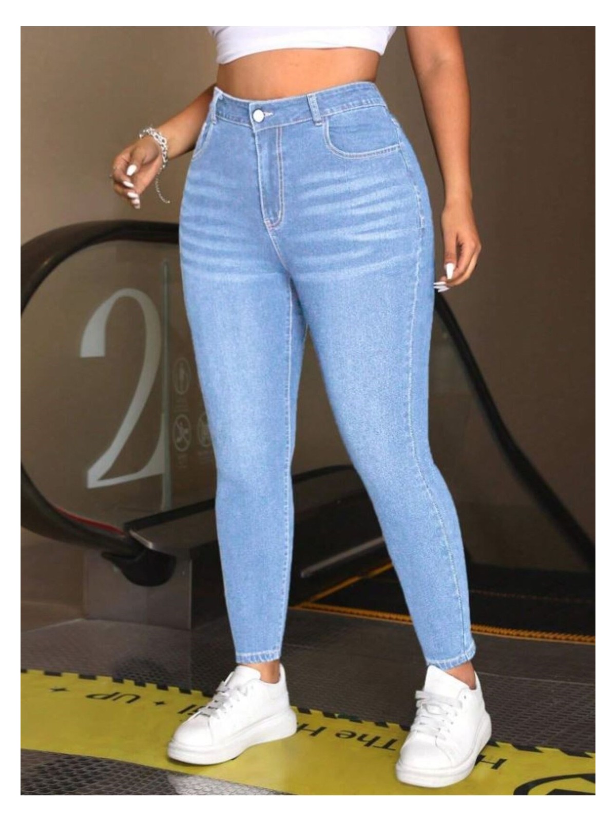 Noxter Kadın Denim Pantolon Büyük Beden - Görsel 4