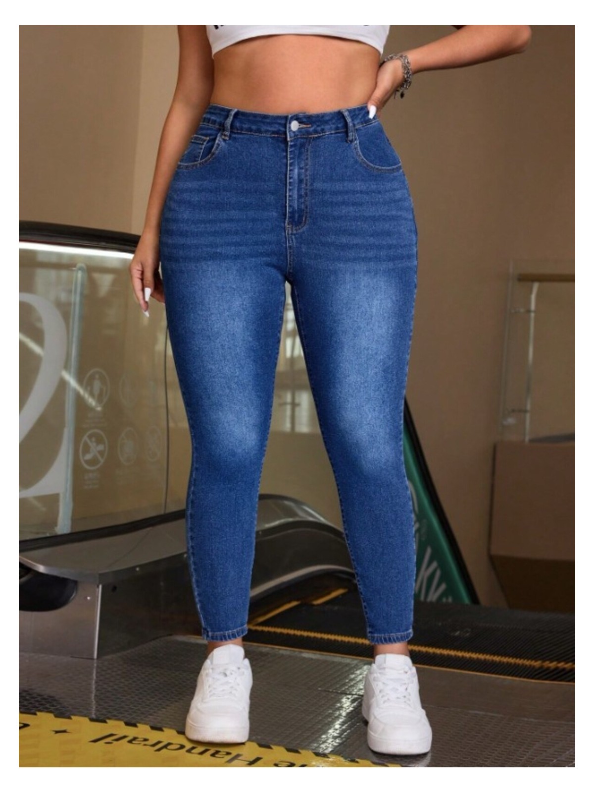 Noxter Kadın Denim Pantolon Büyük Beden - Görsel 5