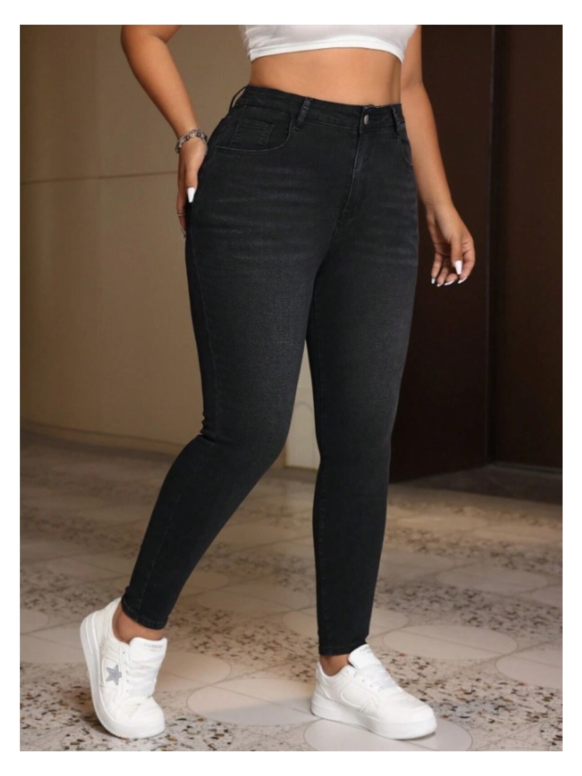 Noxter Kadın Denim Pantolon Büyük Beden - Görsel 3