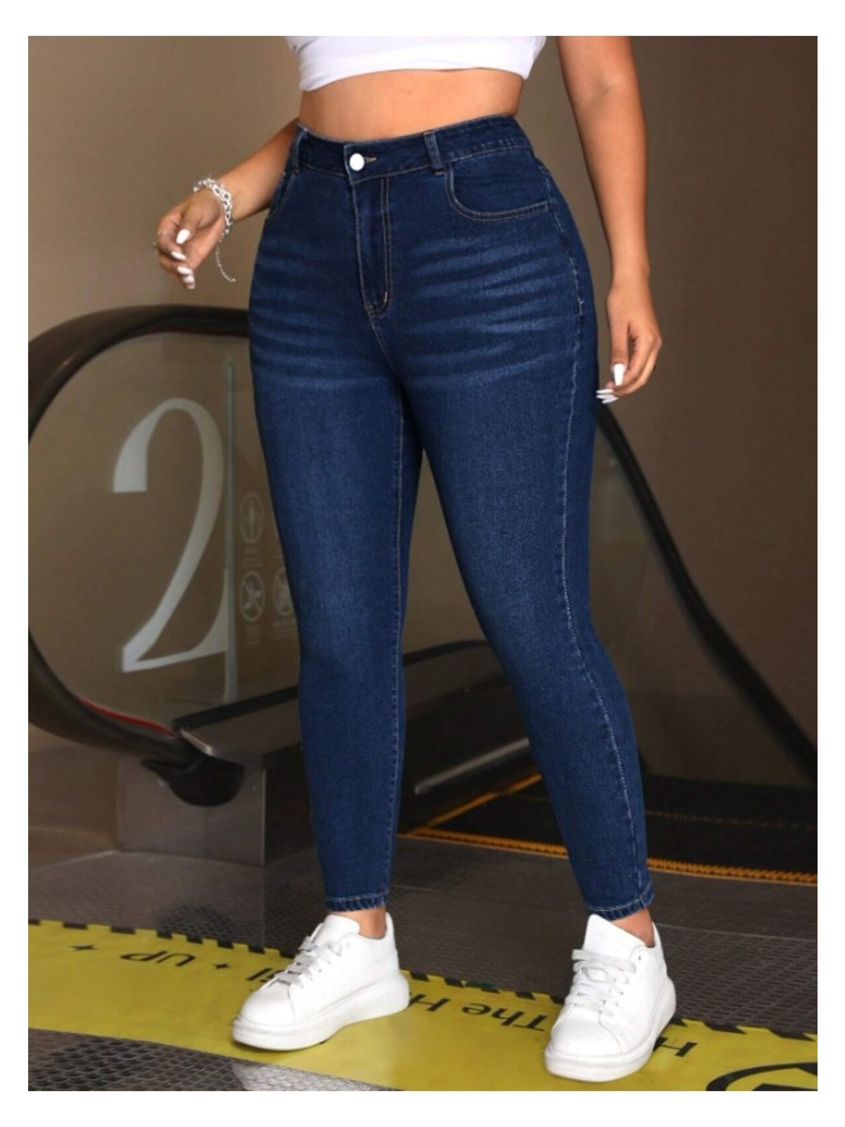 Noxter Kadın Denim Pantolon Büyük Beden - Görsel 7