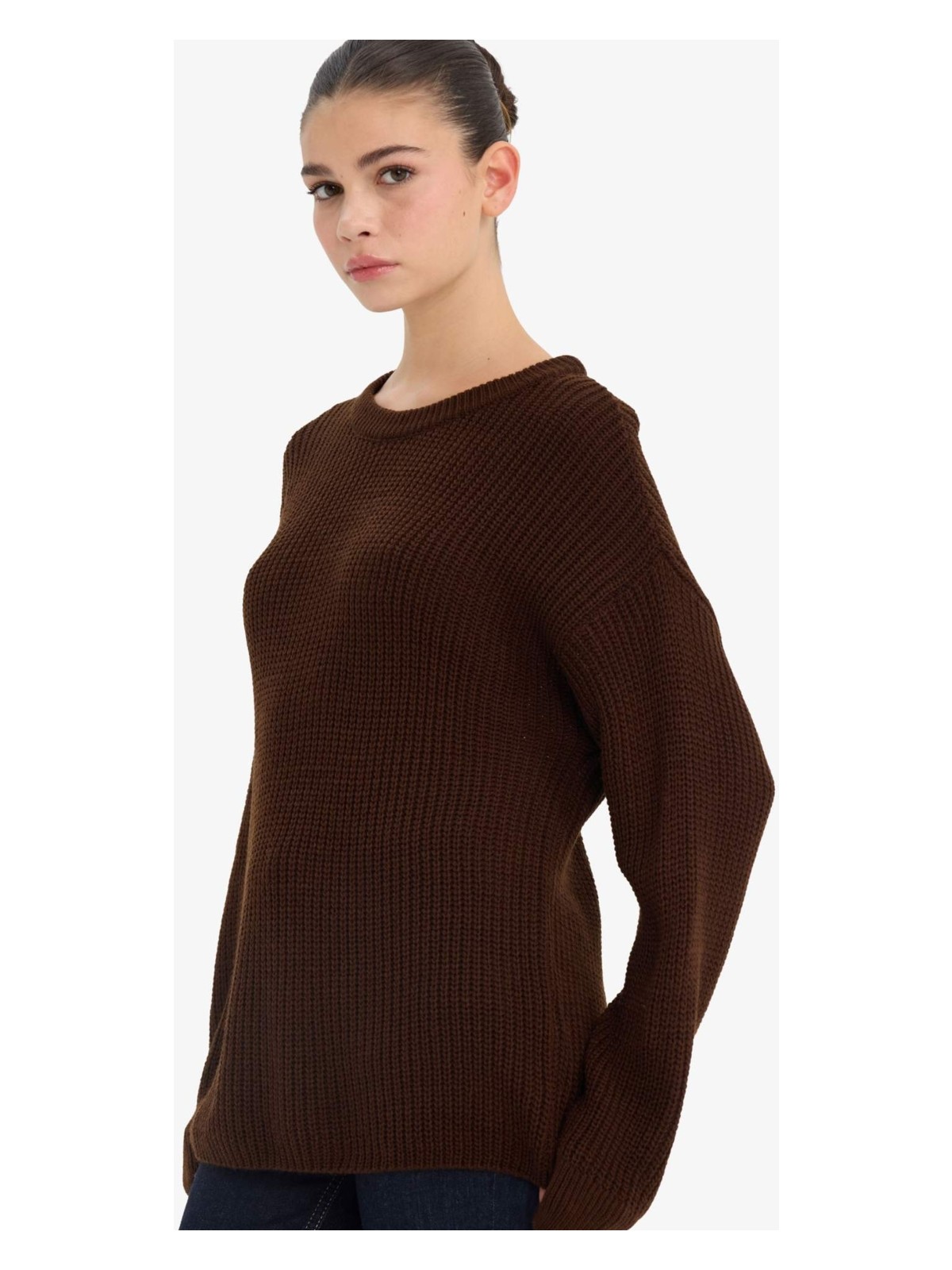 DeFacto Regular Fit Bisiklet Yaka Selanik Kumaş Triko Kazak H6905AZ25WN