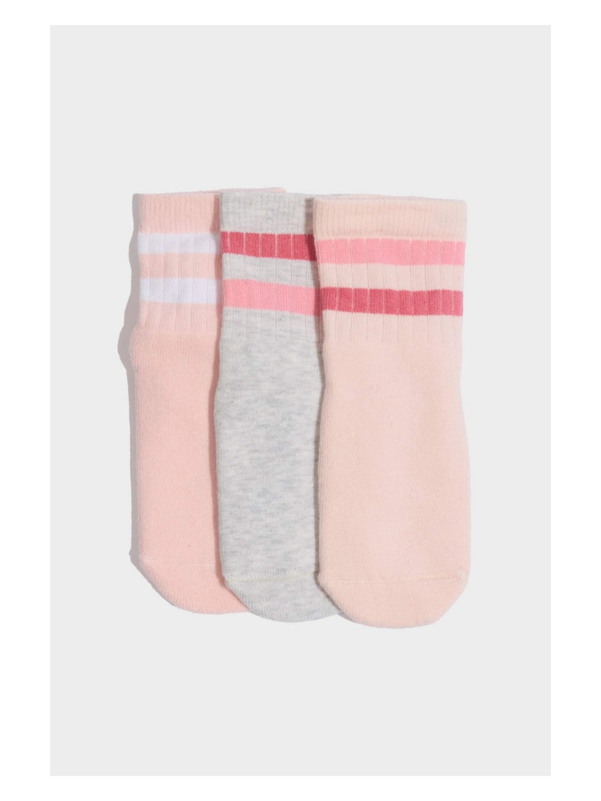 DeFacto Dikişsiz 3'lü Pamuklu Havlu Çorap Kız Bebek G5481A5NS