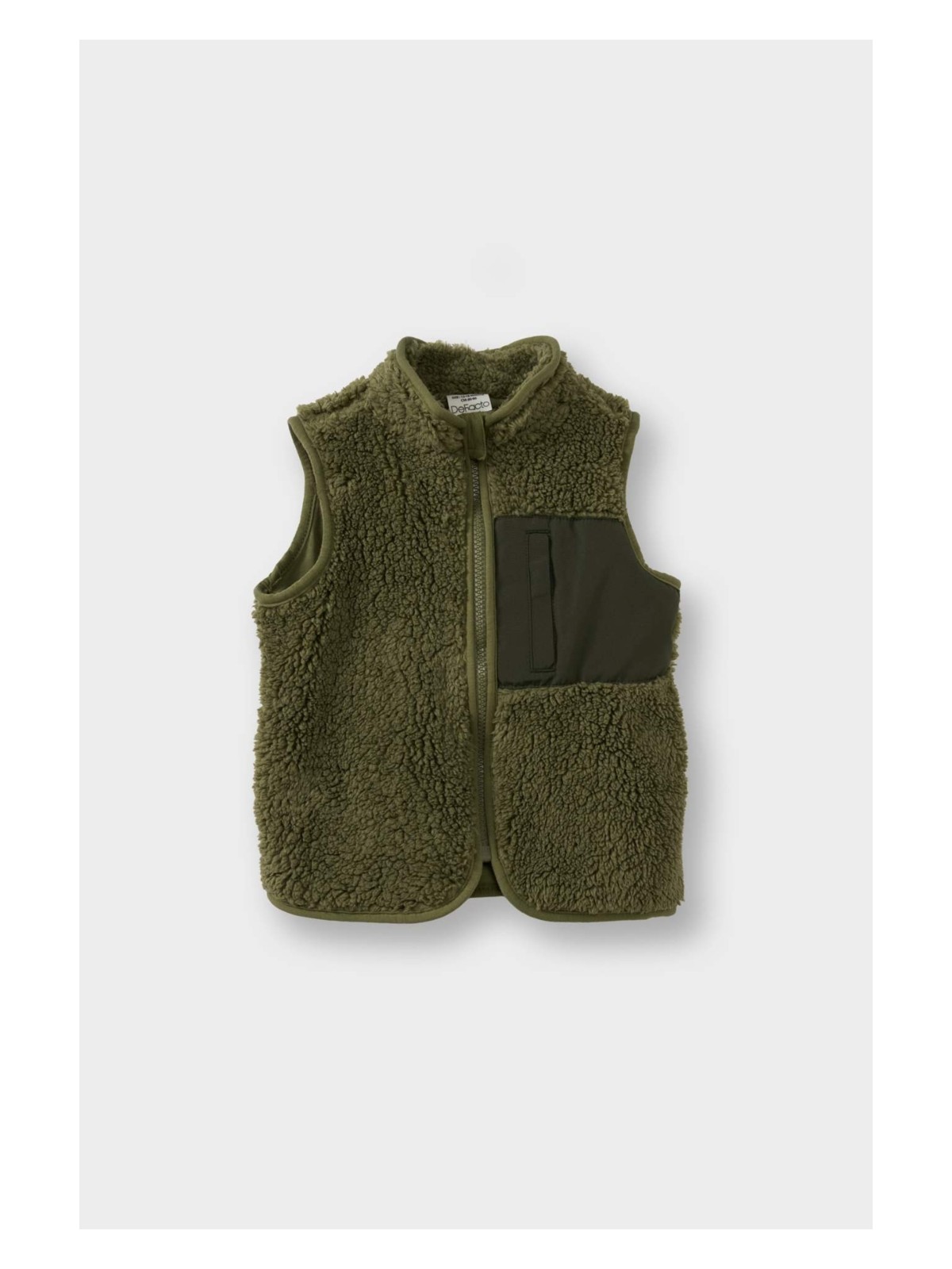 DeFacto Fermuarlı Pelüş Yelek Erkek Bebek G1129A525WN