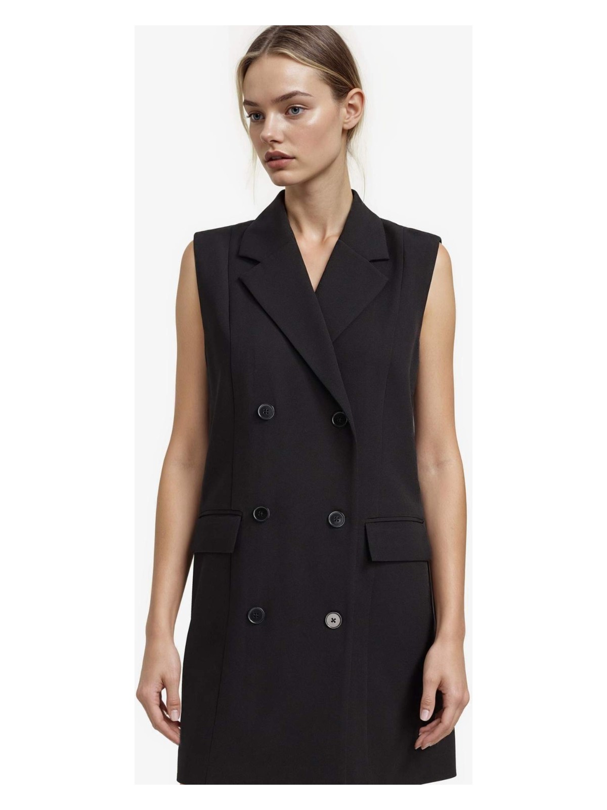 DeFacto Tailored Fit Kolsuz Mini Elbise D4186AX25AU - Görsel 8