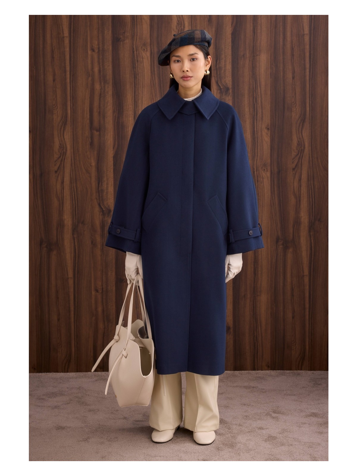 HE-QA Yaka Detaylı Kaban Siyah - Görsel 9