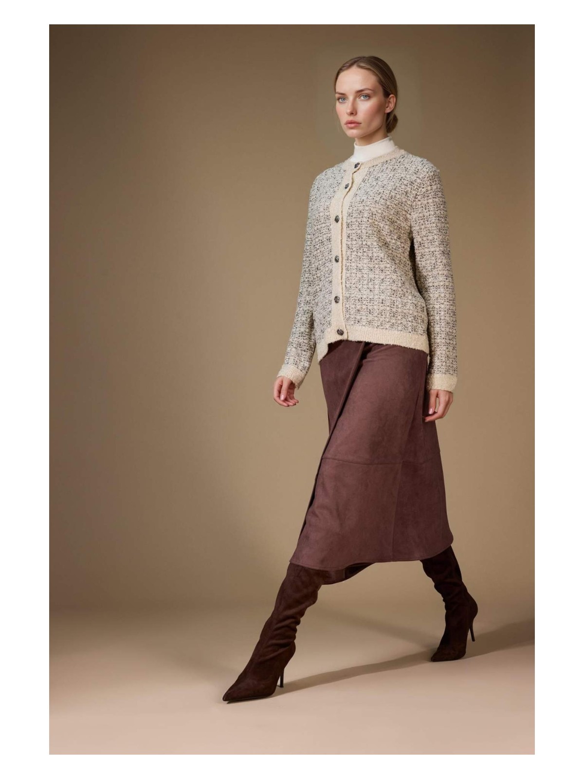 DeFacto Wrap Süet Midi Etek G1109AX25AU