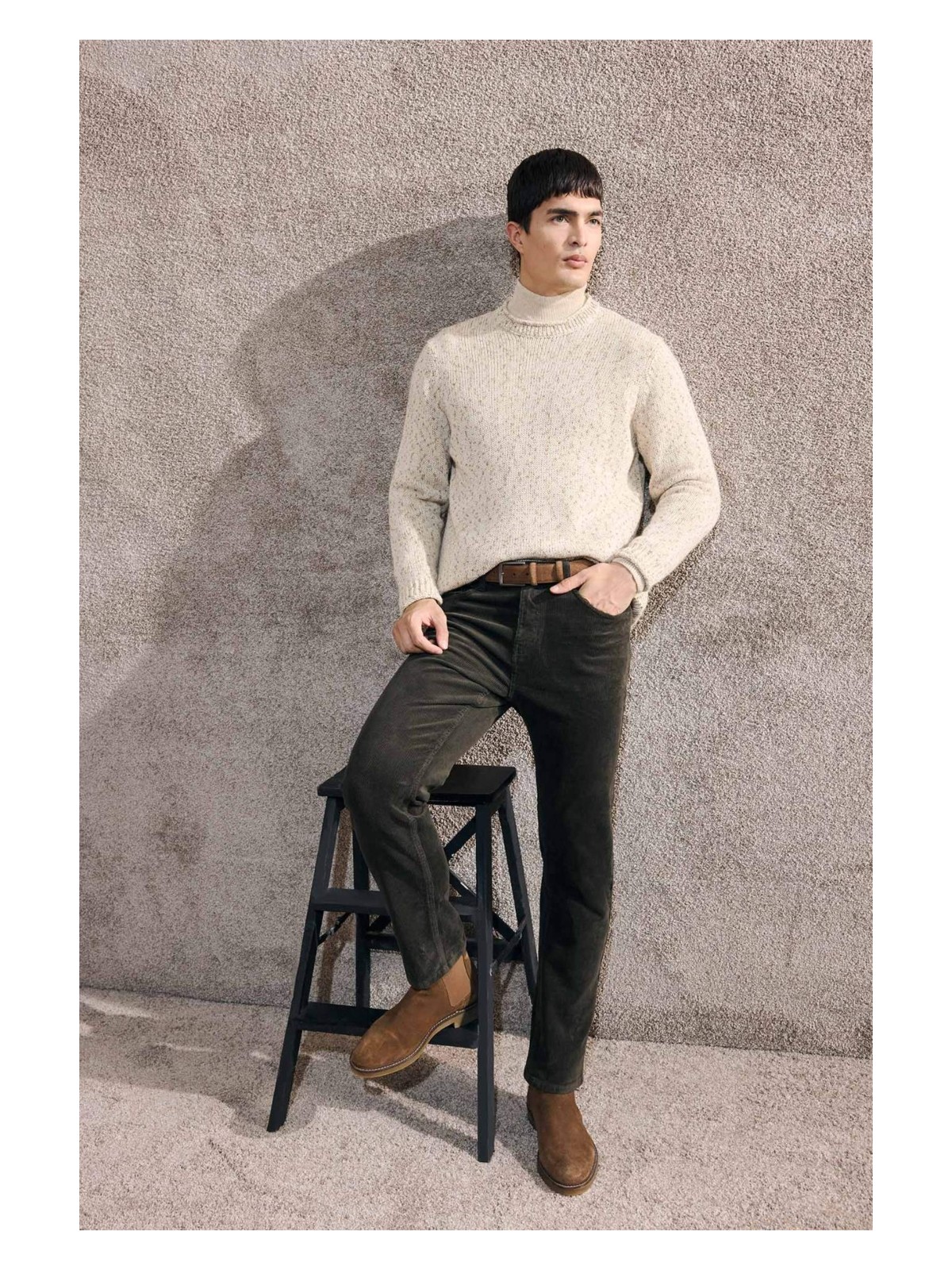 DeFacto Regular Fit Fitilli Kadife Pantolon F3800AX25AU - Görsel 6