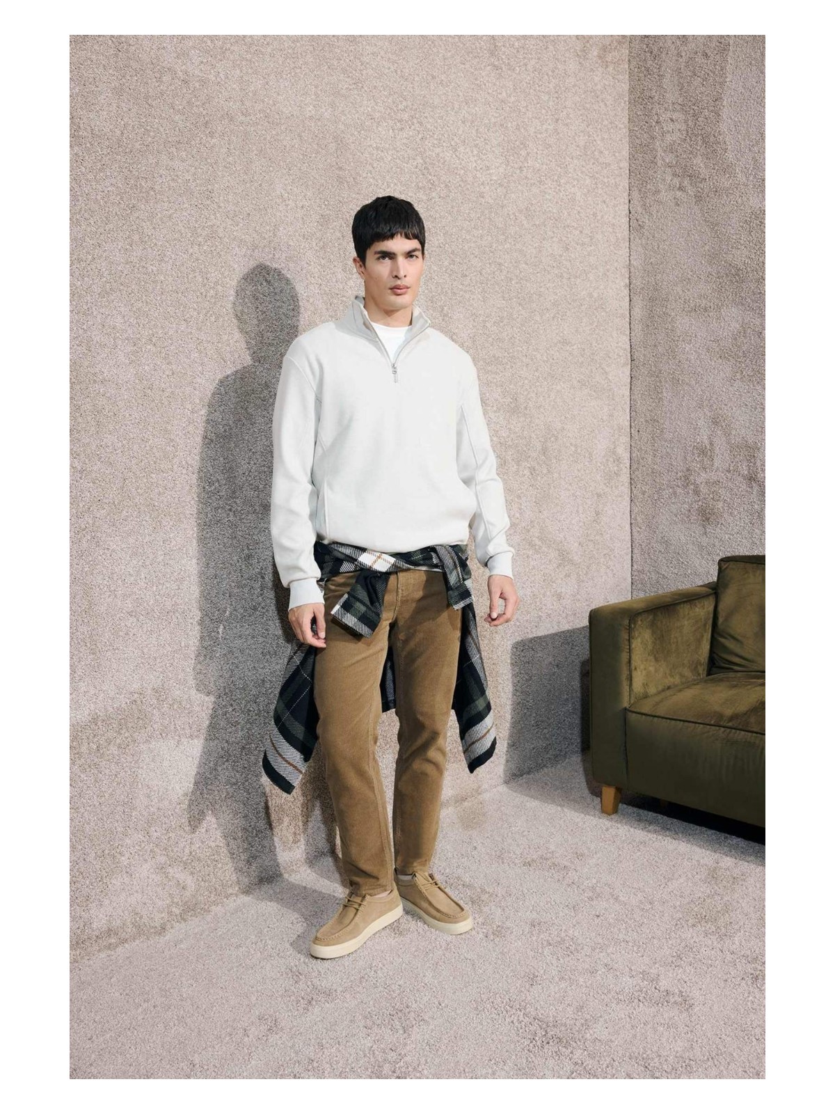 DeFacto Regular Fit Fitilli Kadife Pantolon F3800AX25AU