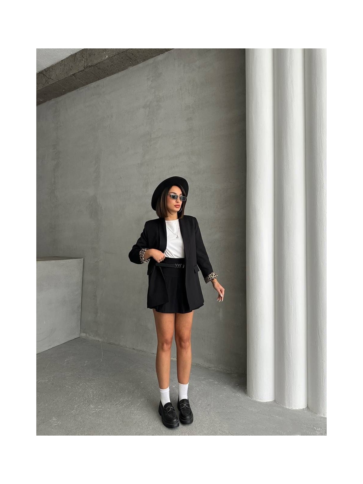 My Lunessa Leopar Astarlı Blazer Ceket