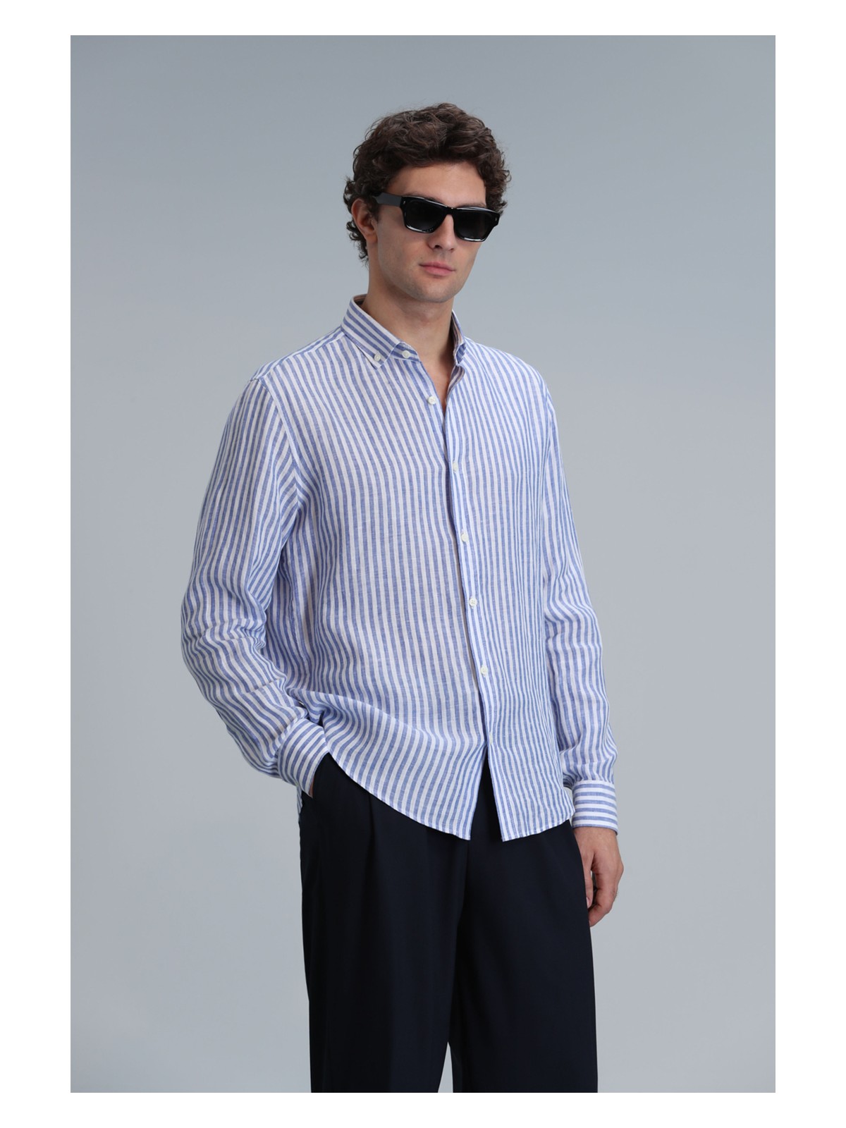 Lufian New Erkek Basic Gömlek Regular Fit - Görsel 4