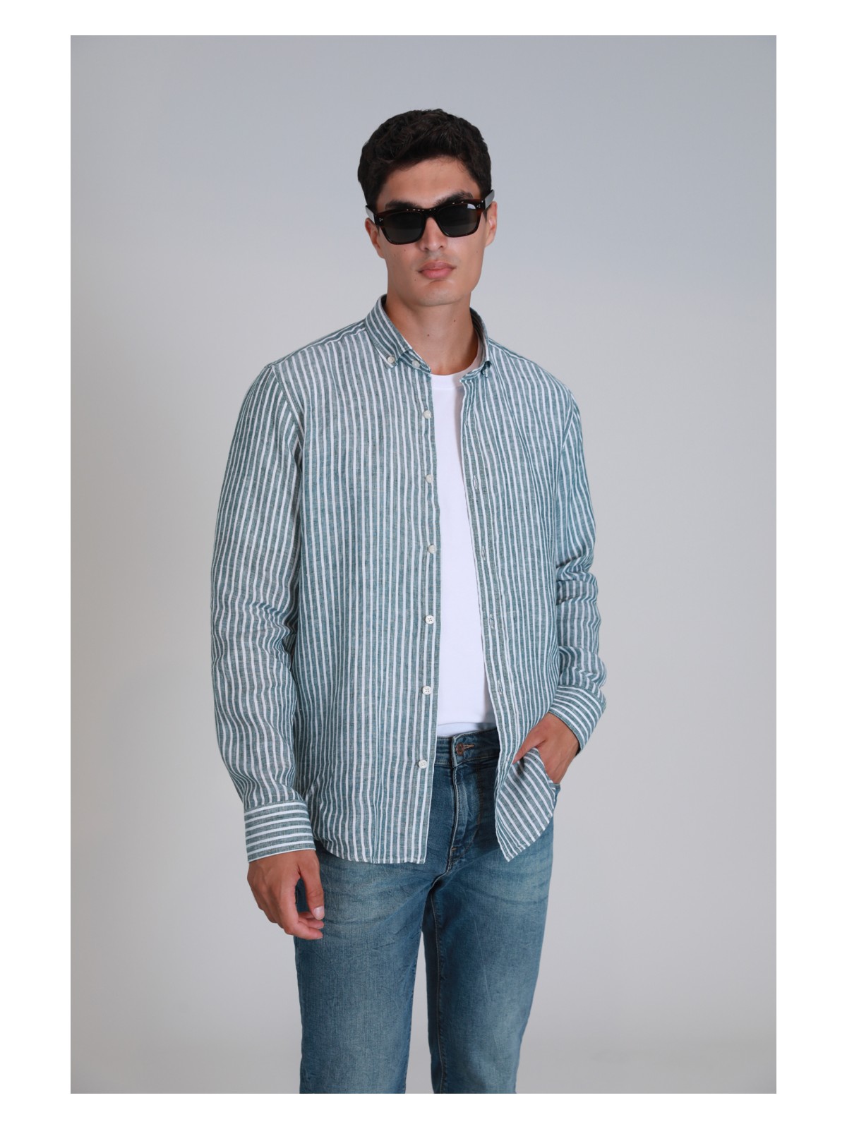 Lufian New Erkek Basic Gömlek Regular Fit - Görsel 5