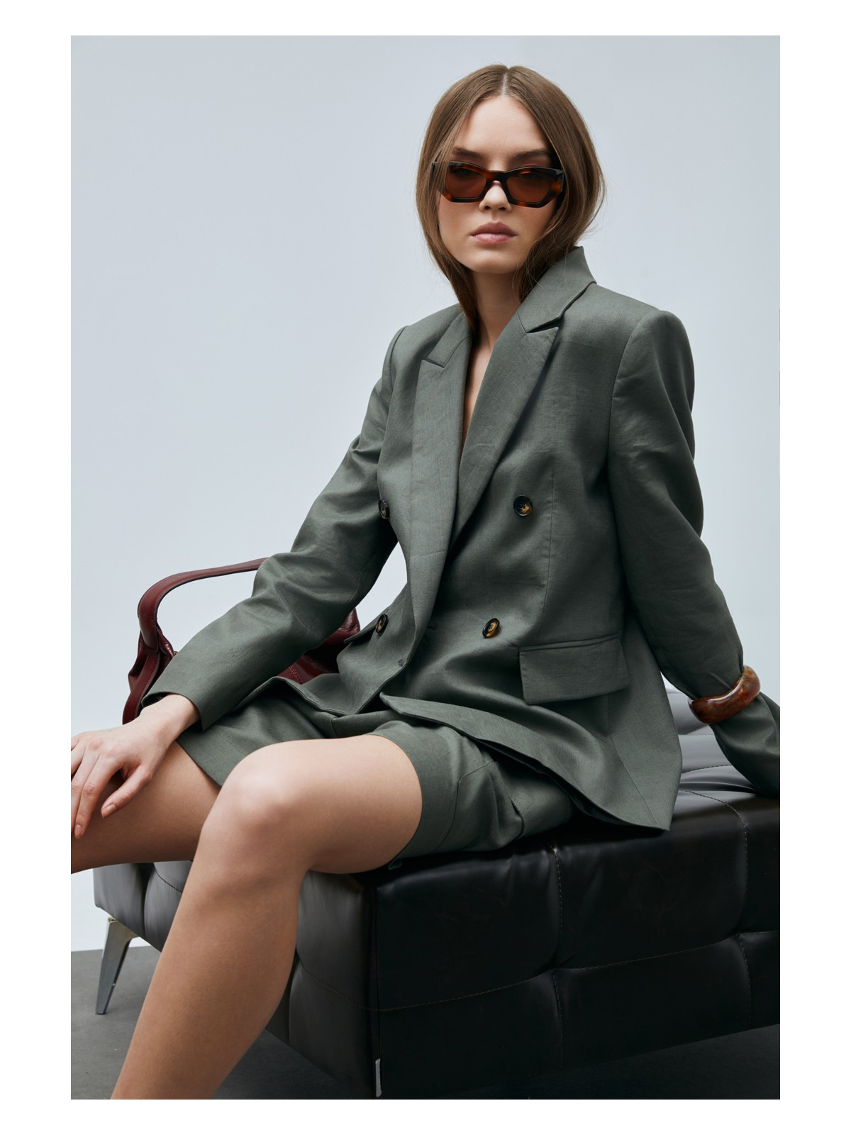 Lufian Mıreler Kadın Keten Ceket - Görsel 3