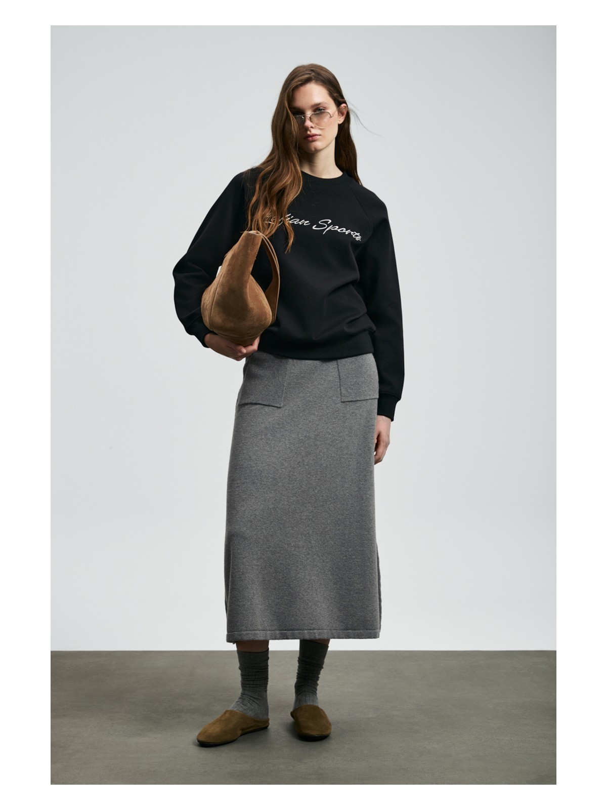 Lufian Ander Kadın Örme Sweatshırt - Görsel 3