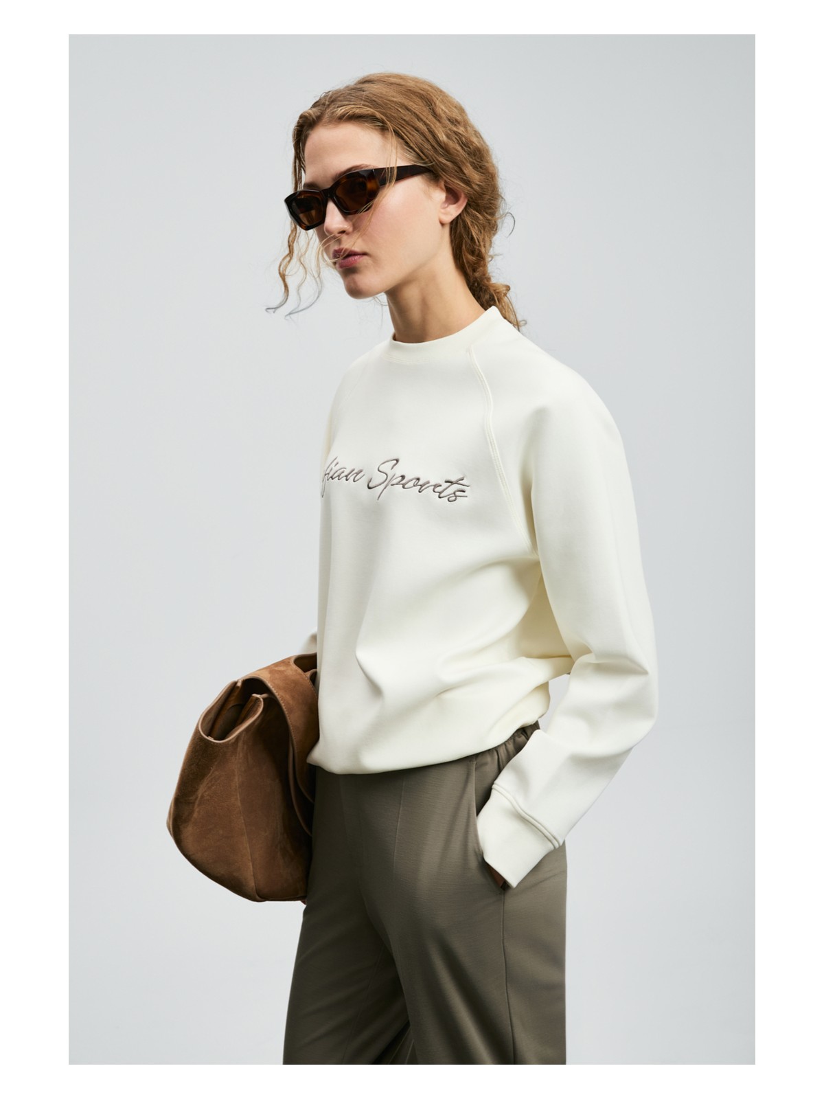 Lufian Ander Kadın Örme Sweatshırt