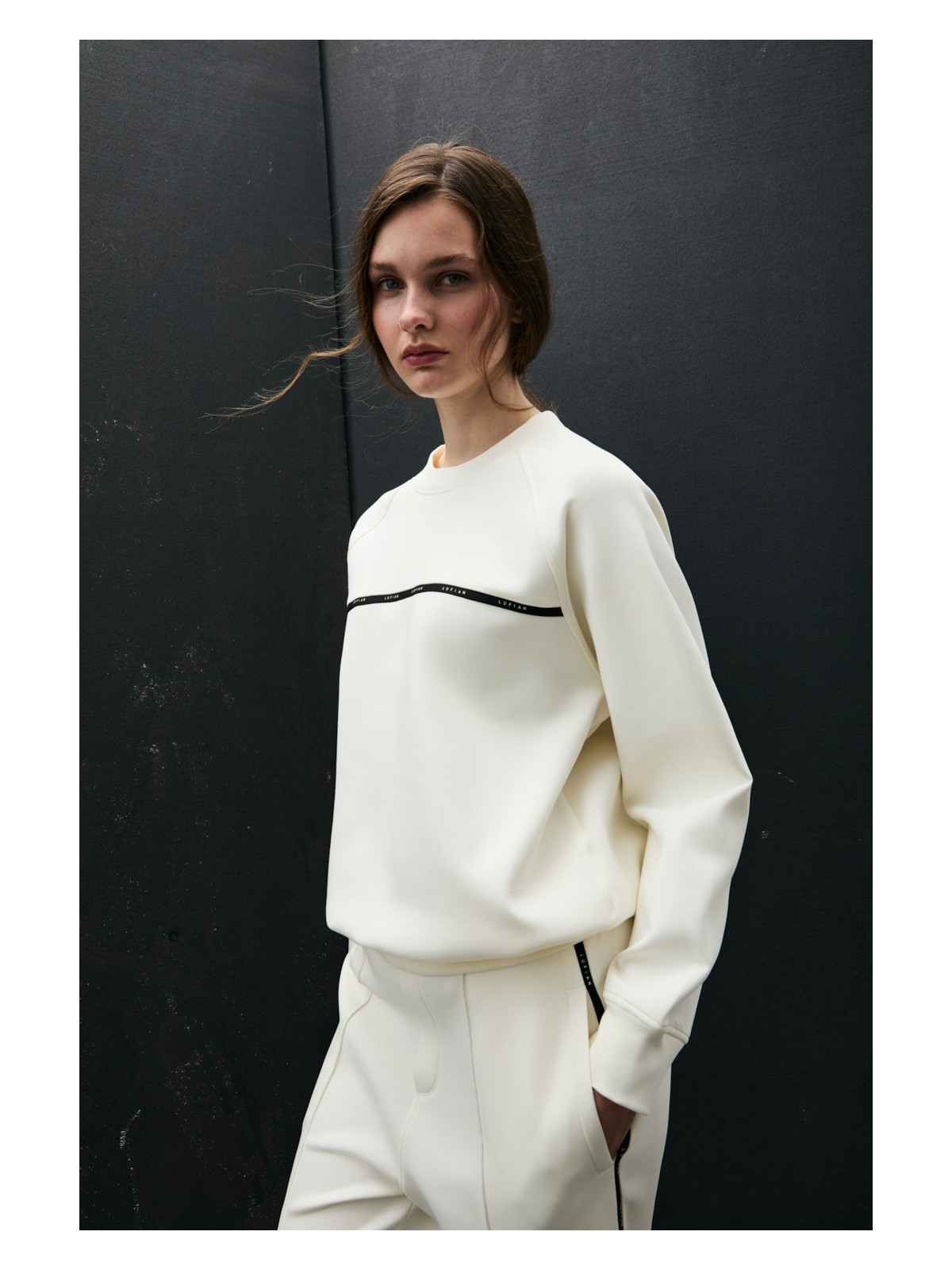 Lufian Angelına Kadın Örme Sweatshırt - Görsel 3