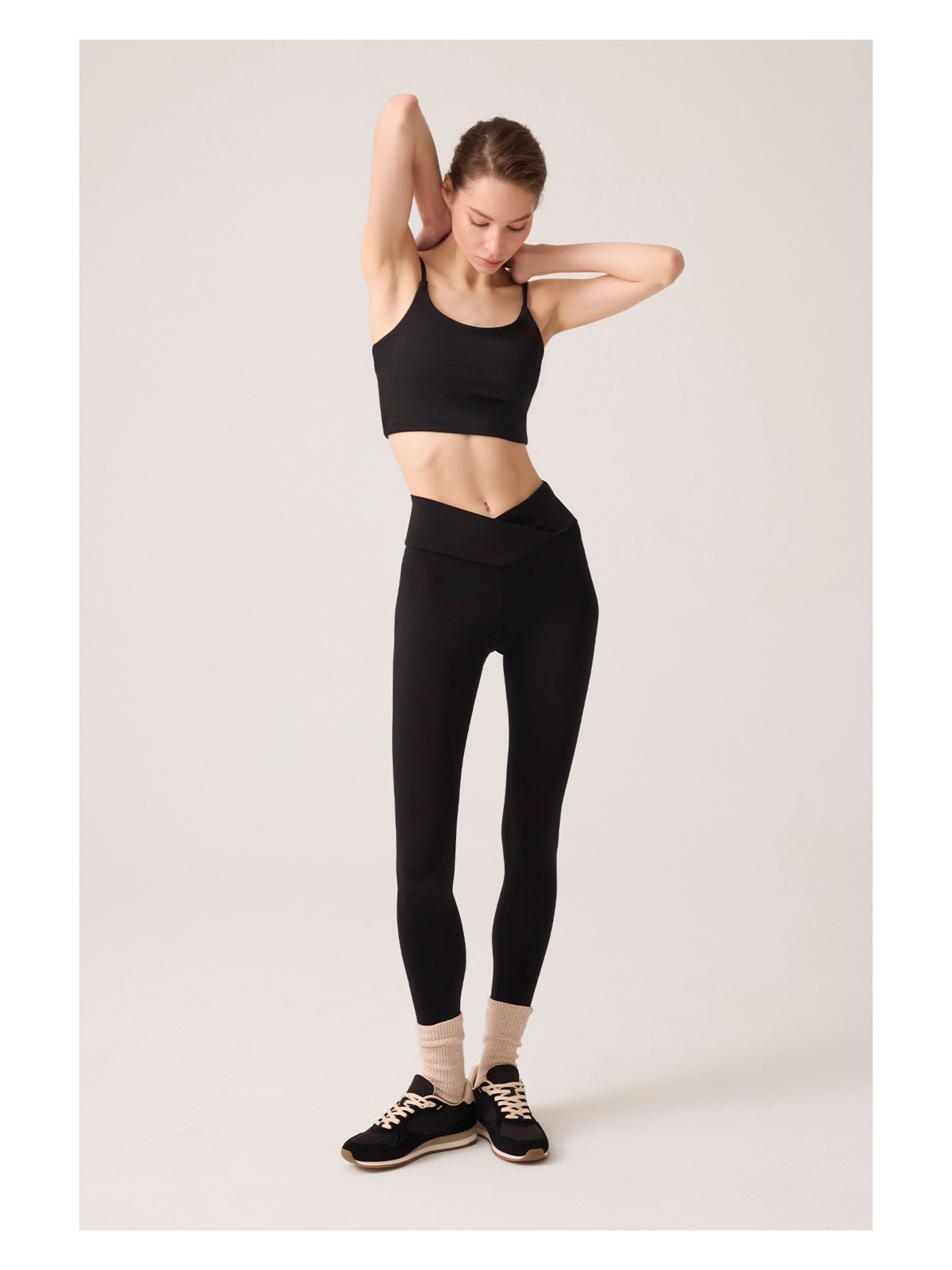 Los Ojos Lacivert Çapraz Bel Detaylı Tayt New Envelope - Görsel 4