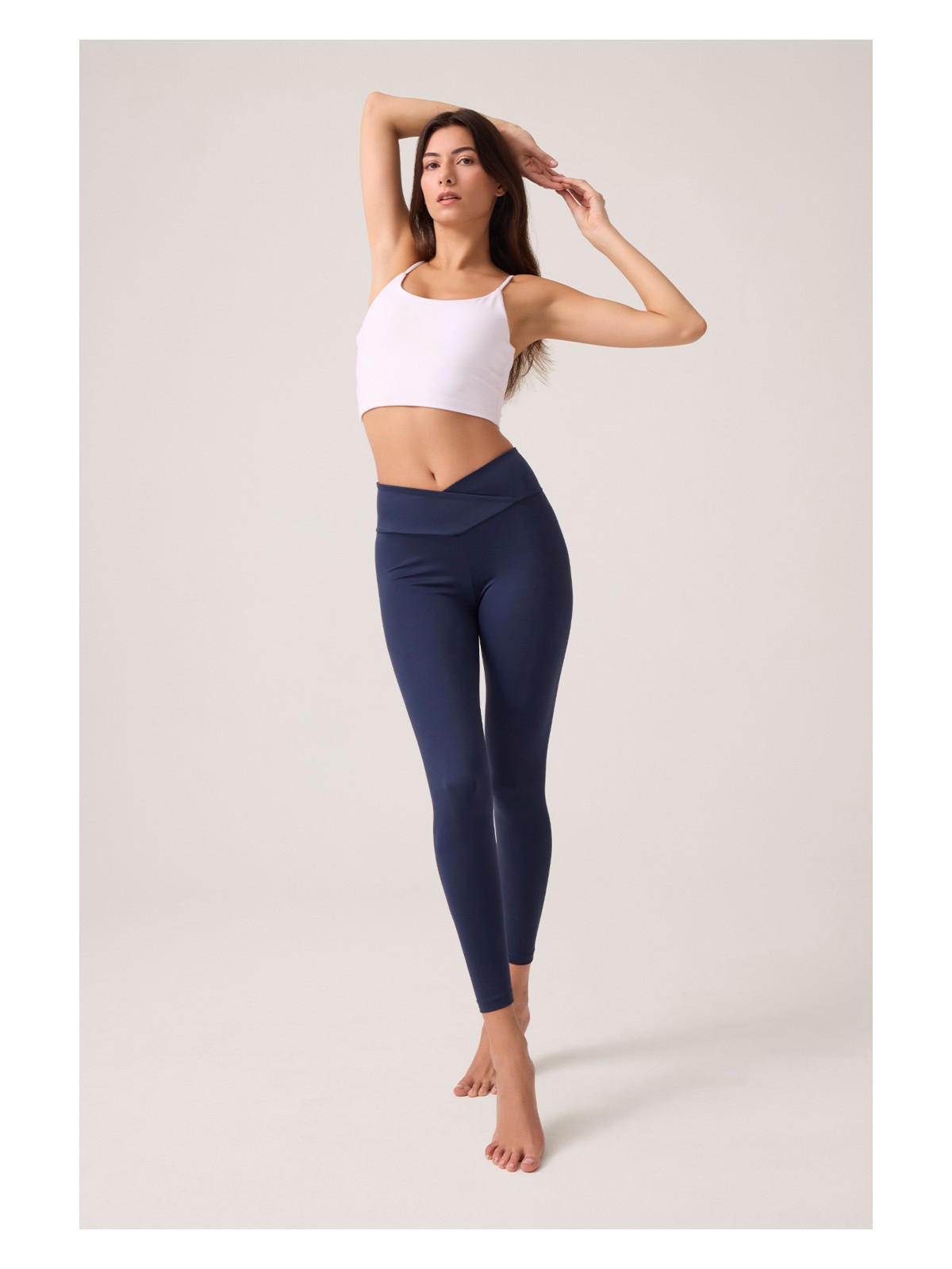 Los Ojos Siyah Çapraz Bel Detaylı Tayt New Envelope - Görsel 3